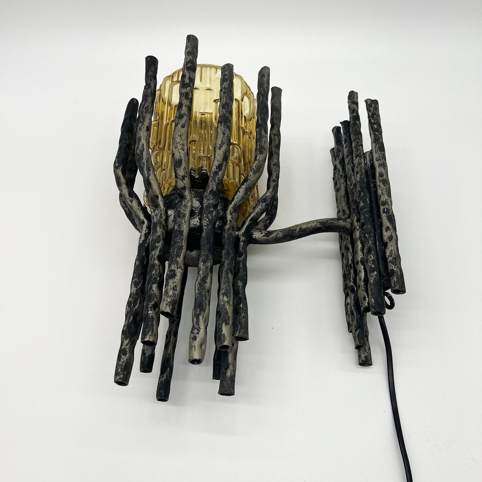 PAIRE D’APPLIQUES BRUTALISTES PAR "MARCELLO FANTONI", 1960s