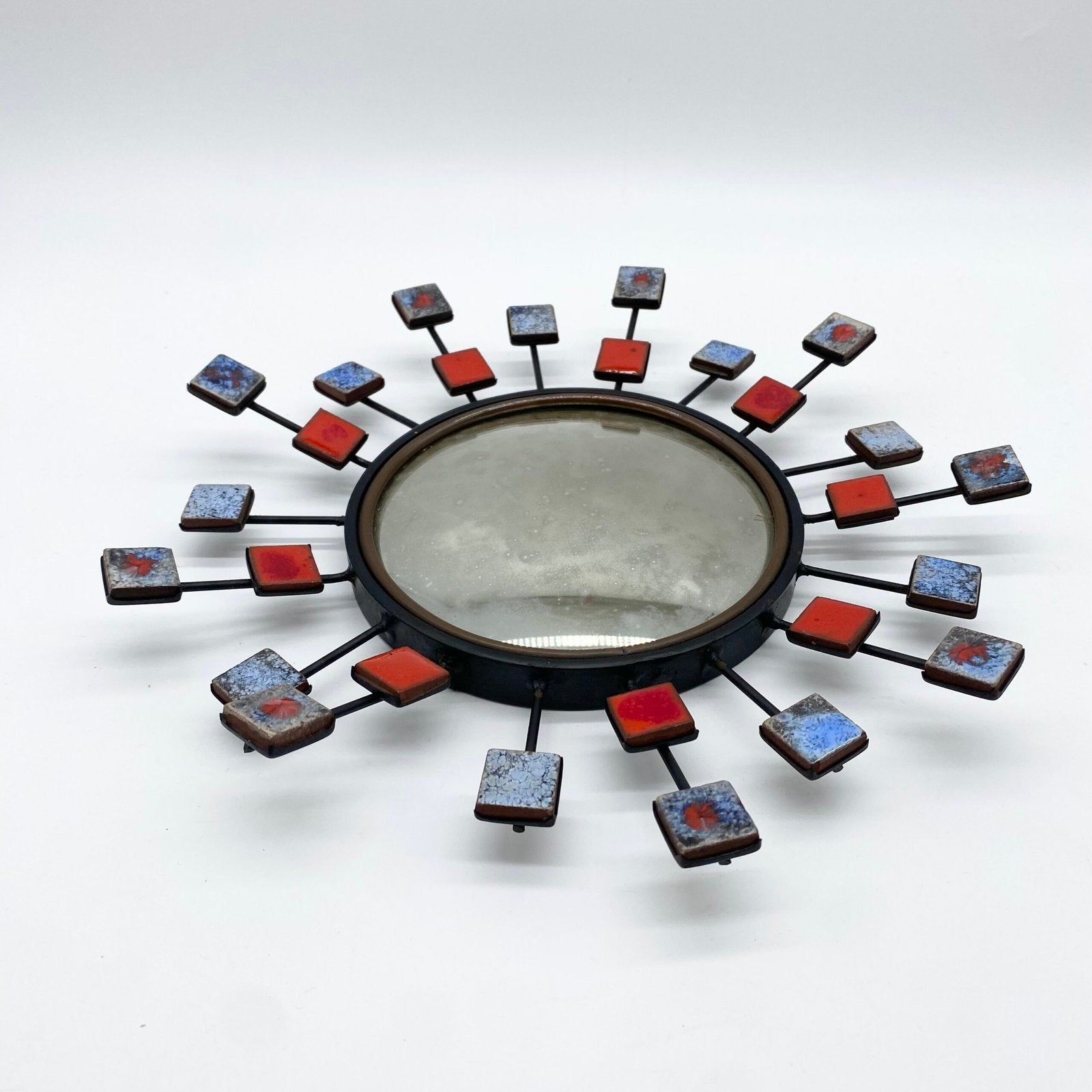 MIROIR "SOLEIL" SIGNÉ GÉO DUVIVIER, 1950-60s