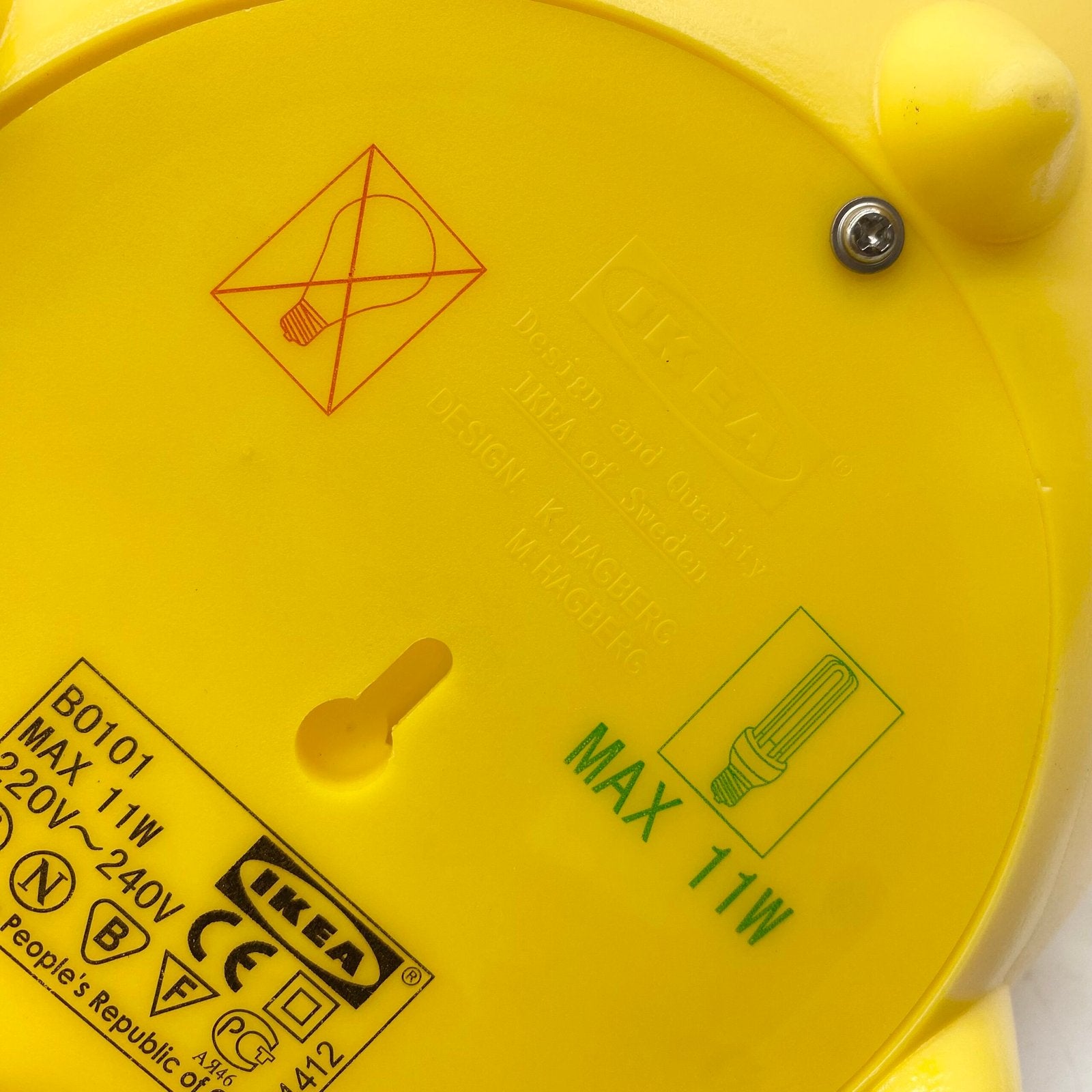 LAMPE CITRON "LÖV" PAR KNUT & MARIANNE HAGBERG — 1990s
