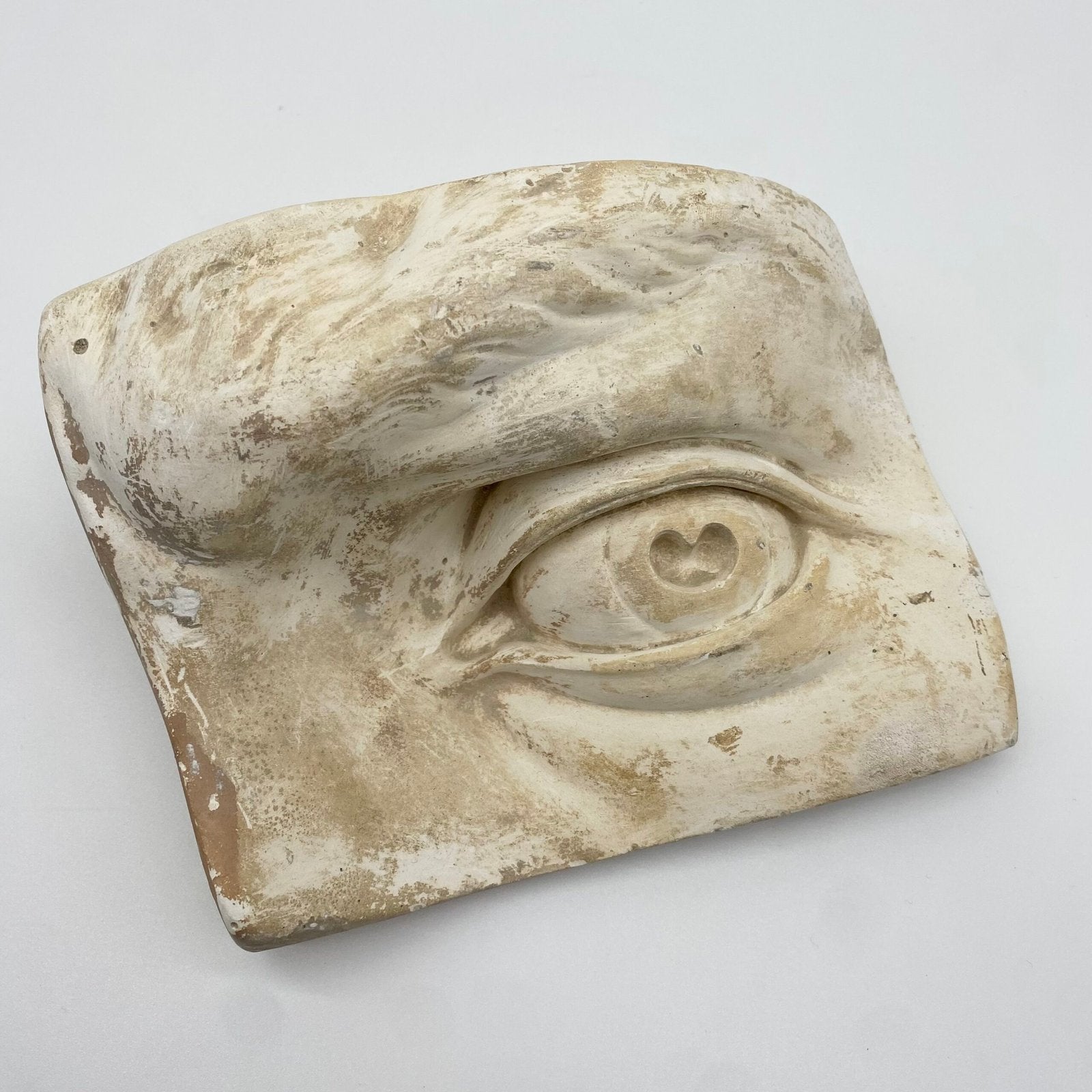 MOULE ANCIEN  EN PLÂTRE – "ŒIL GAUCHE DU DAVID " MICHEL-ANGE, 1960s