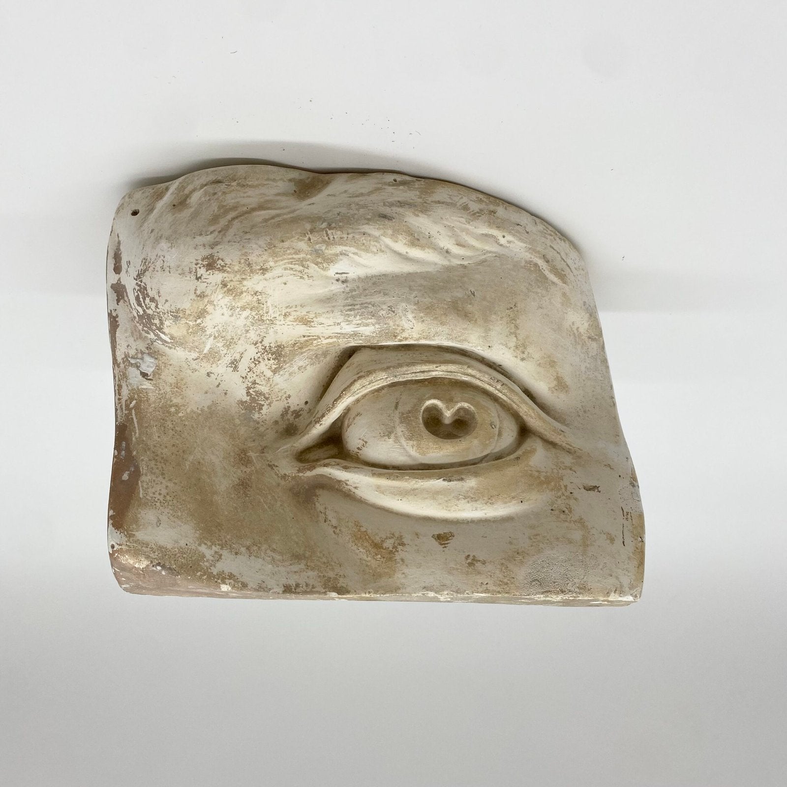 MOULE ANCIEN  EN PLÂTRE – "ŒIL GAUCHE DU DAVID " MICHEL-ANGE, 1960s