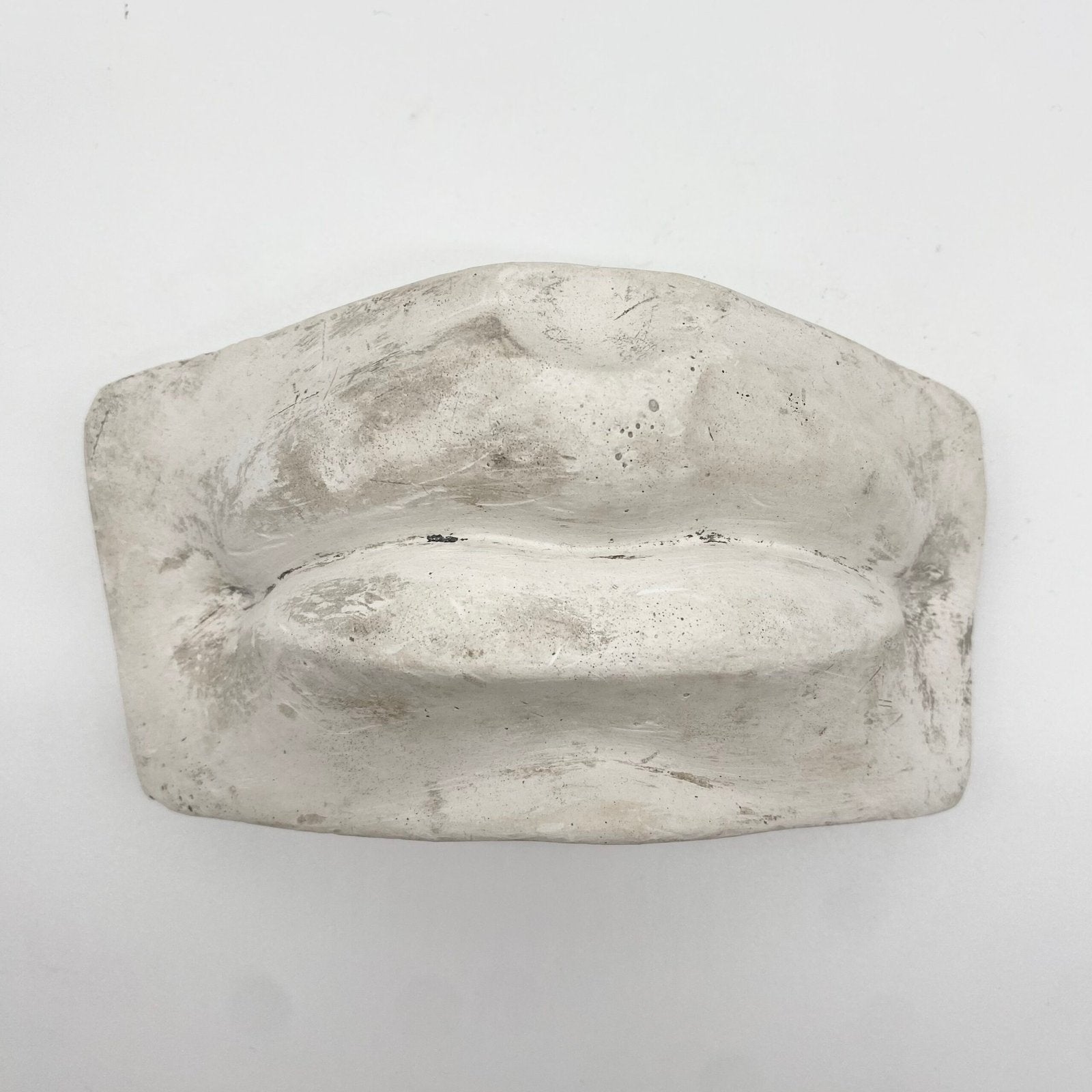 GRANDE BOUCHE ACADÉMIQUE - FRAGMENT D’ÉTUDE EN PLÂTRE, 1960s
