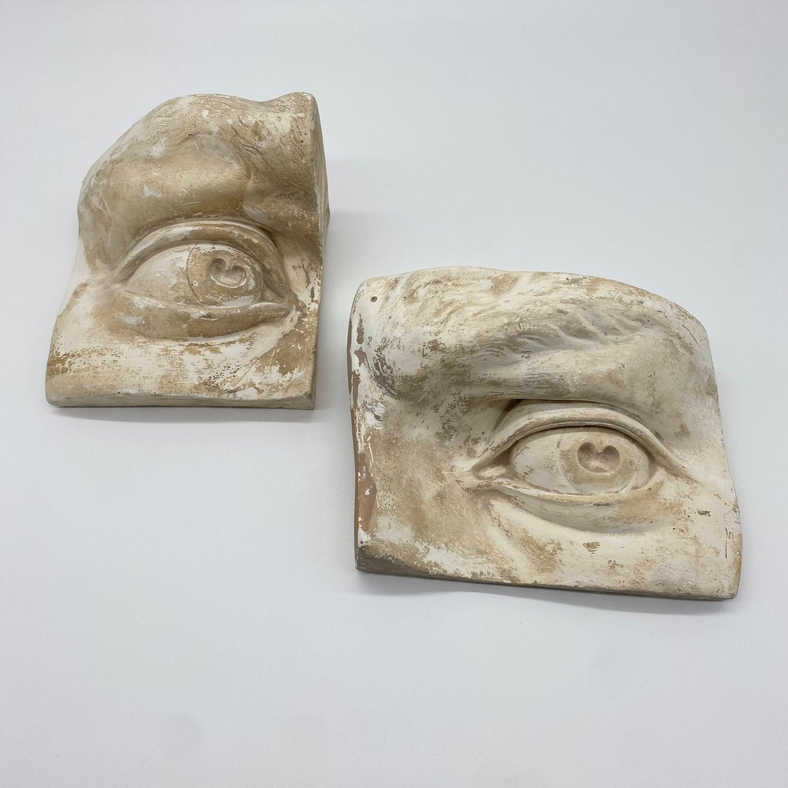MOULE ANCIEN EN PLÂTRE – "ŒIL DROIT DU DAVID" MICHEL-ANGE, 1960s