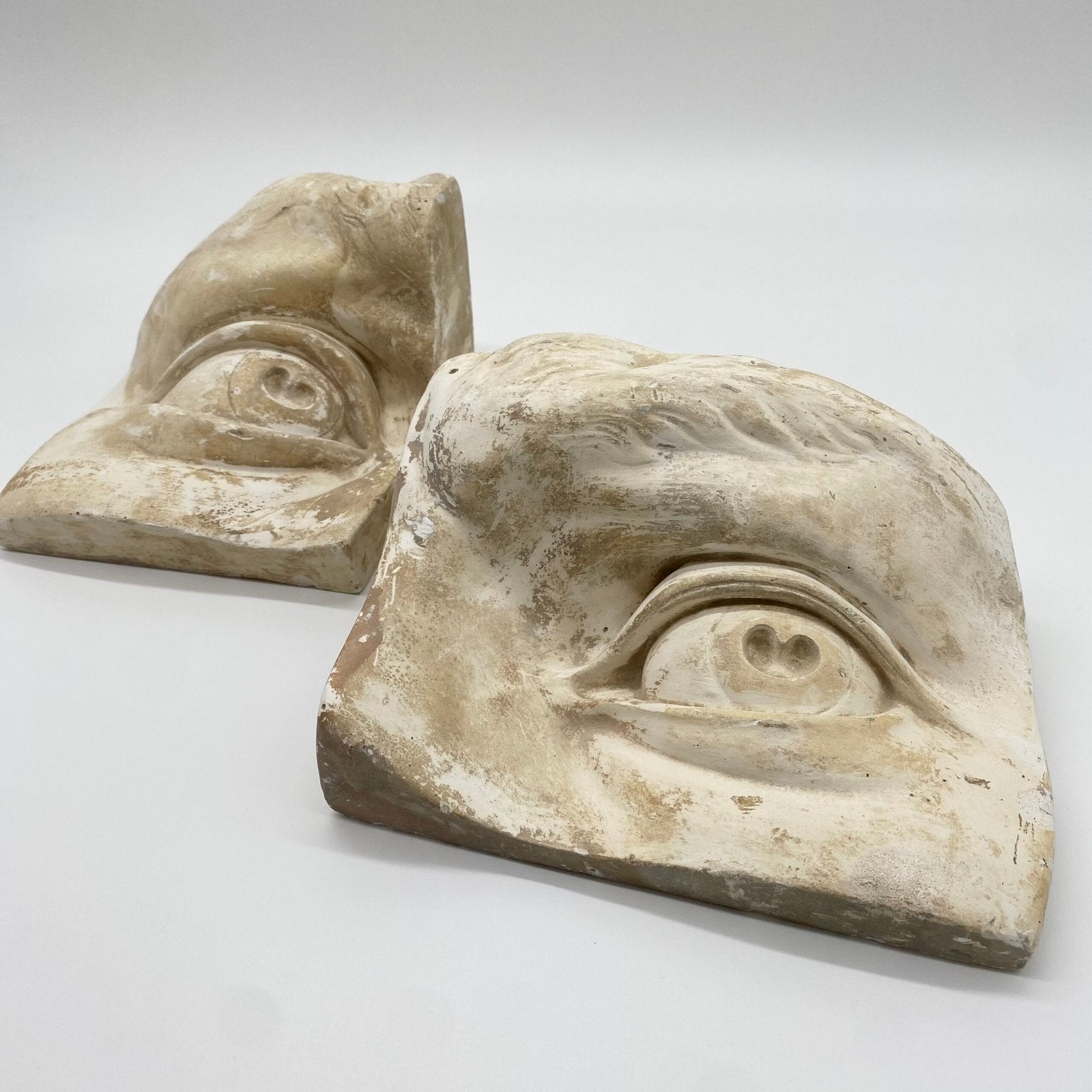 MOULE ANCIEN EN PLÂTRE – "ŒIL DROIT DU DAVID" MICHEL-ANGE, 1960s