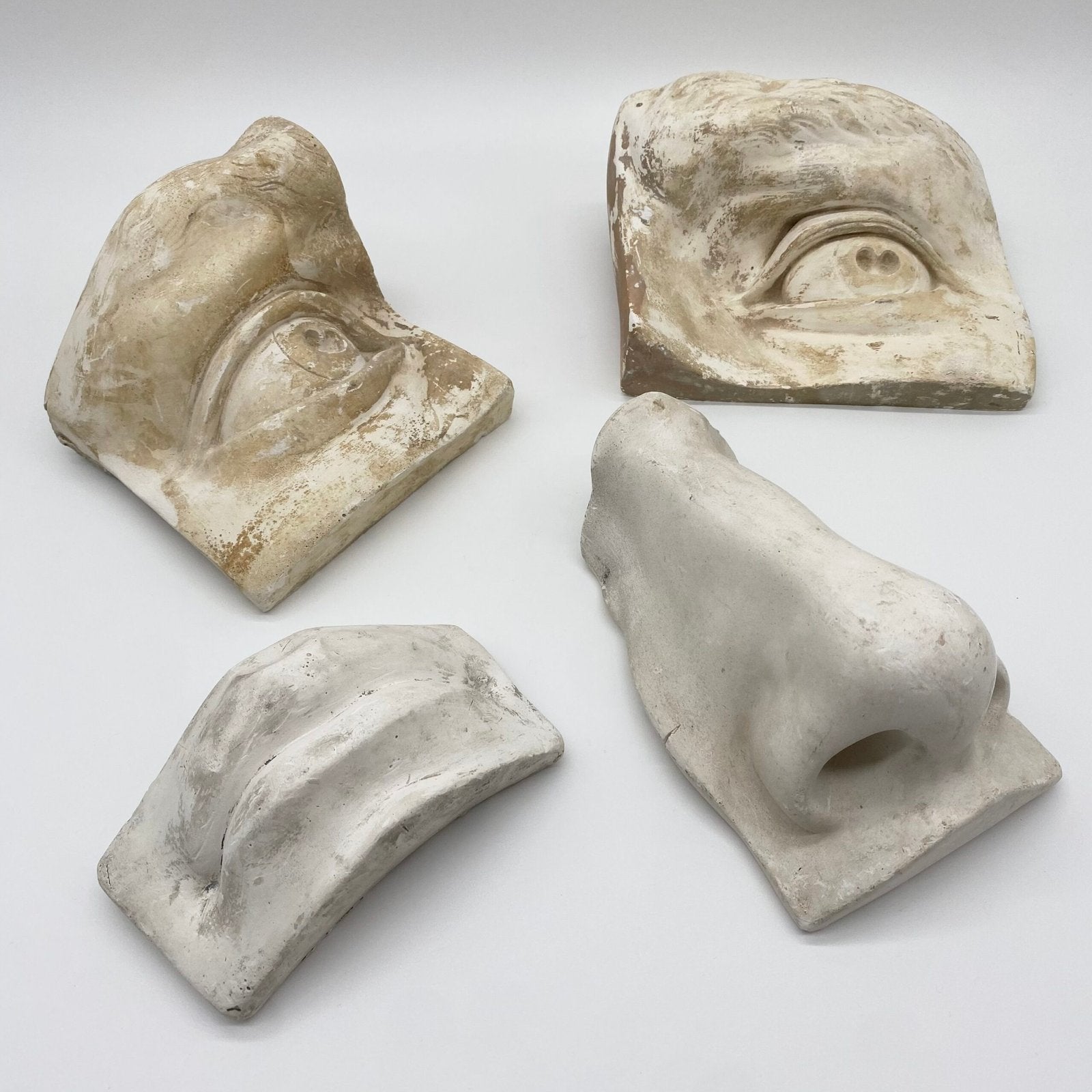 MOULE ANCIEN  EN PLÂTRE – "ŒIL GAUCHE DU DAVID " MICHEL-ANGE, 1960s