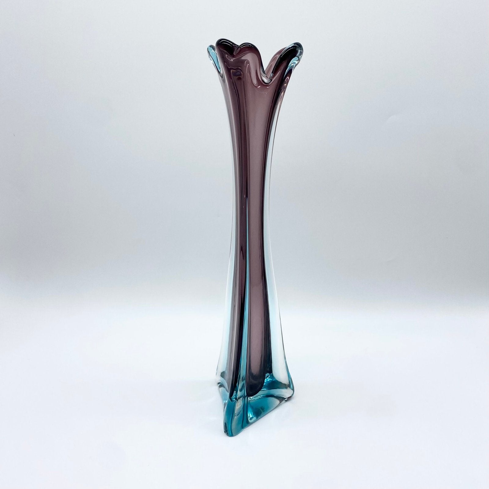 VASE AUBERGINE XXL / "SOMMERSO" — ITALIE 1960/70s