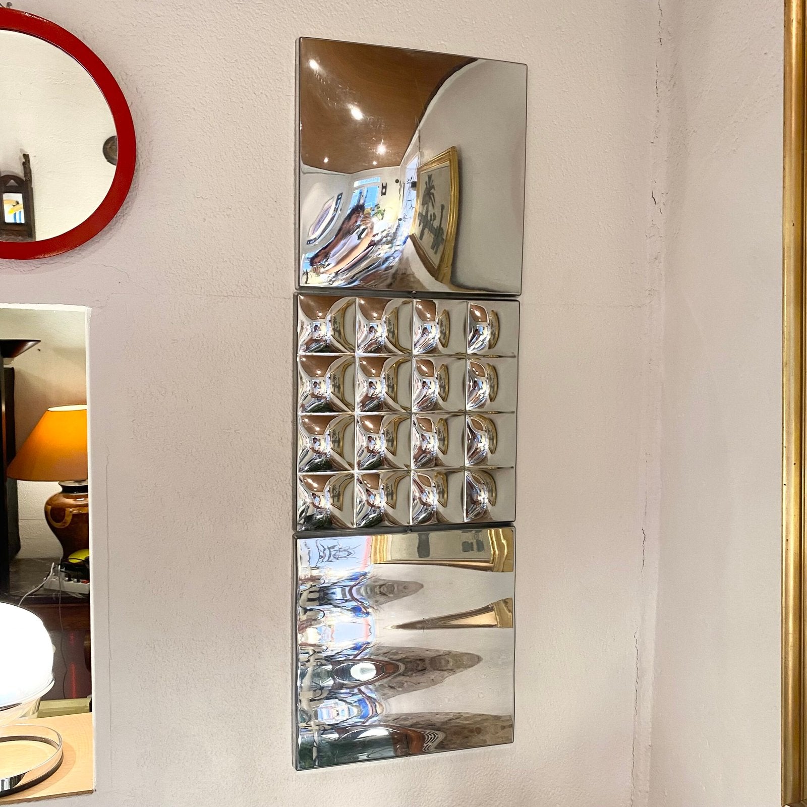 TROIS MIROIRS SCULPTURAUX "VIMSIG" – 1990s