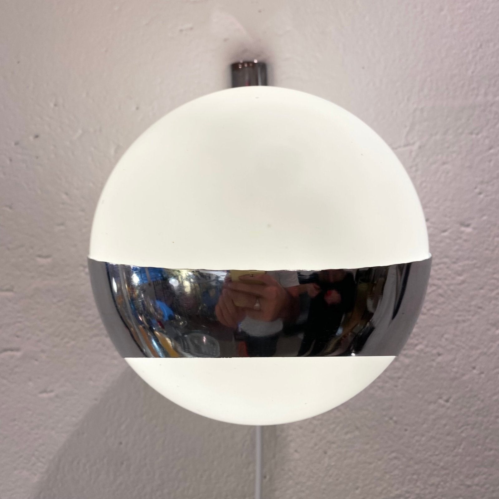 PAIRE D’APPLIQUES “SATELLITE” PAR LAMPERTI – ITALY, 1970s