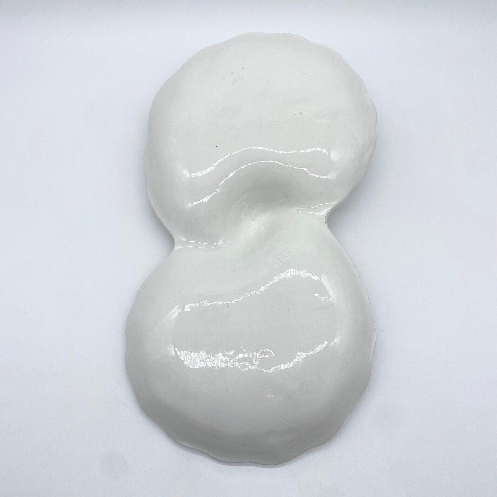GRAND PLAT "COQUILLAGE" CÉRAMIQUE – MADE IN ITALY,1980s