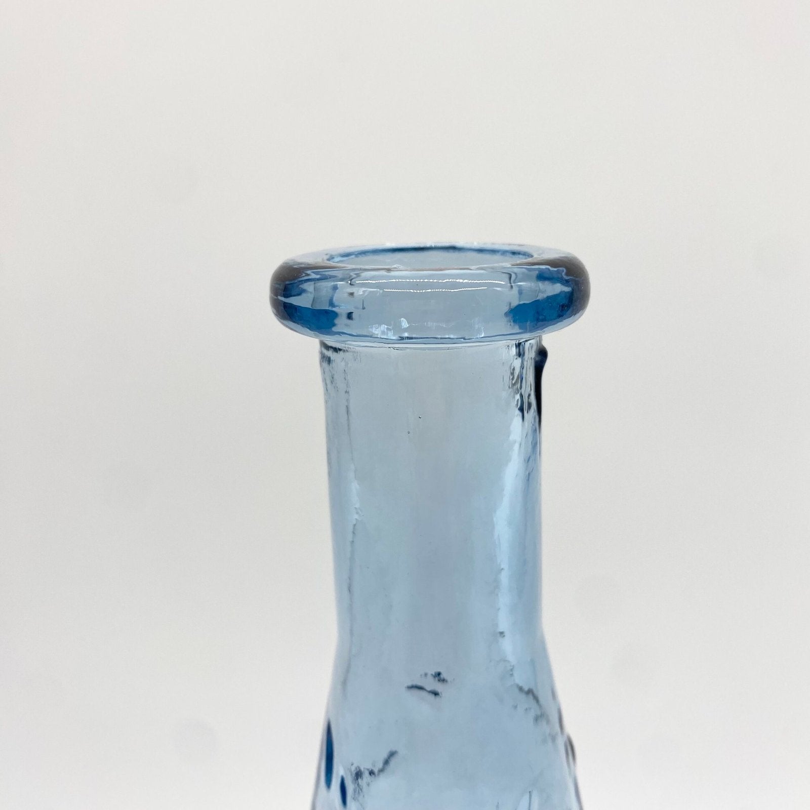 CARAFE  "FONDS MARINS"  VERRE BLEU – EMPOLI, 1970s