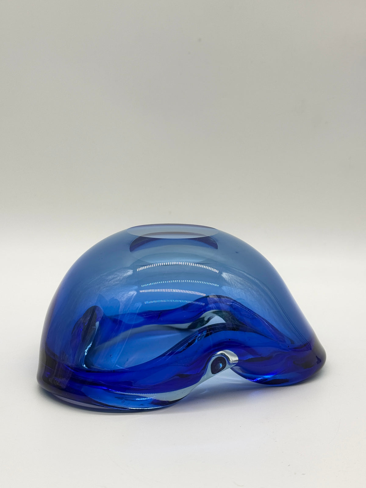 Grand cendrier "Azur" en verre Murano, Italie 1960s