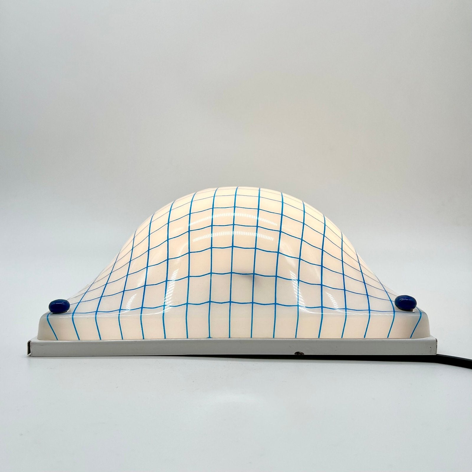 APPLIQUE MURALE "BLUE GRIDS", 1980s