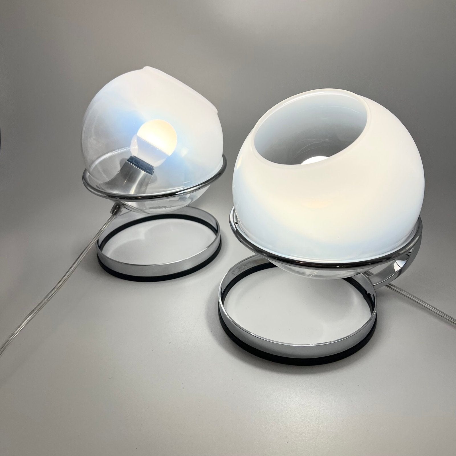 PAIR DE TWIN LIGHTS , "FABIO LENCI" POUR GUZZINI, 1960