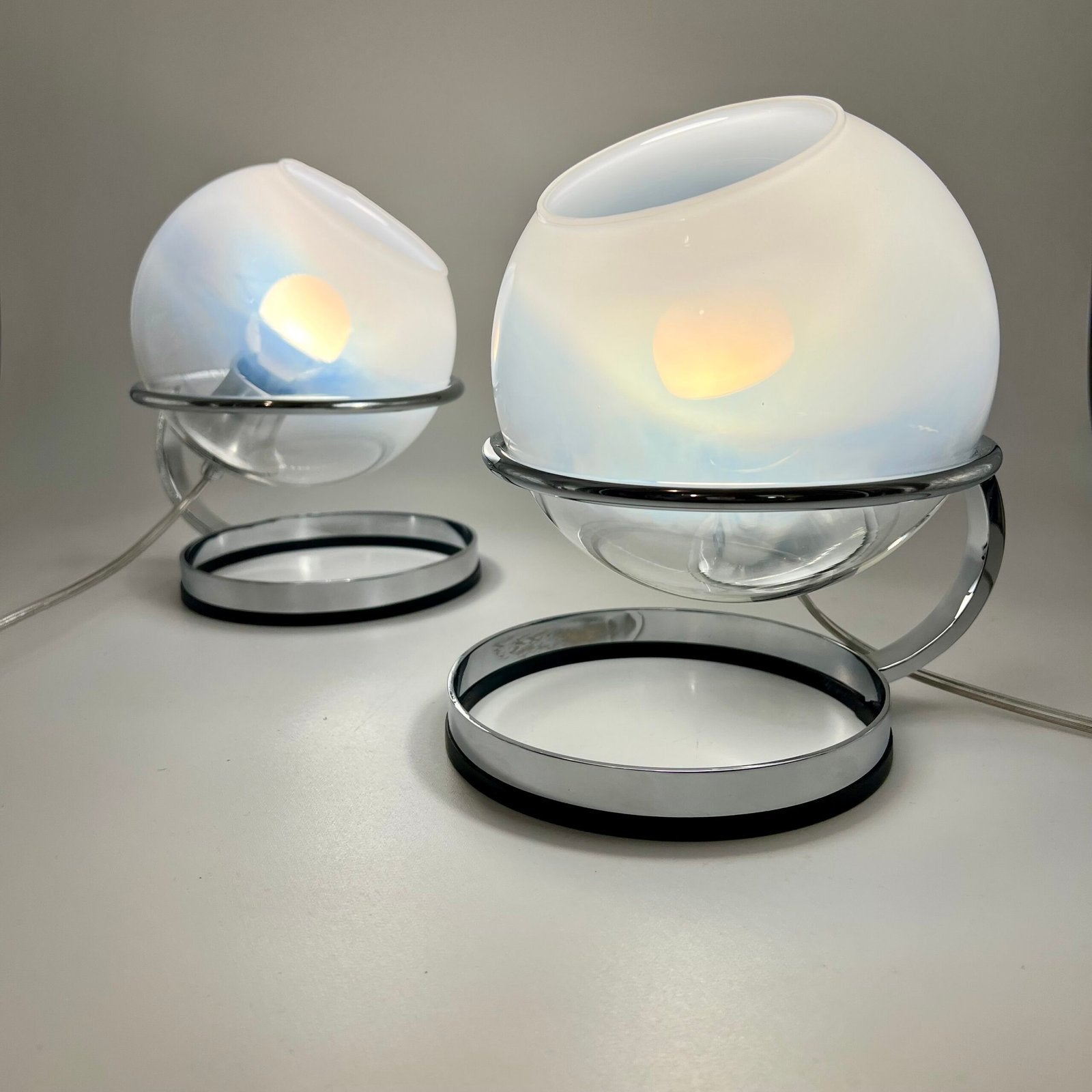 PAIR DE TWIN LIGHTS , "FABIO LENCI" POUR GUZZINI, 1960