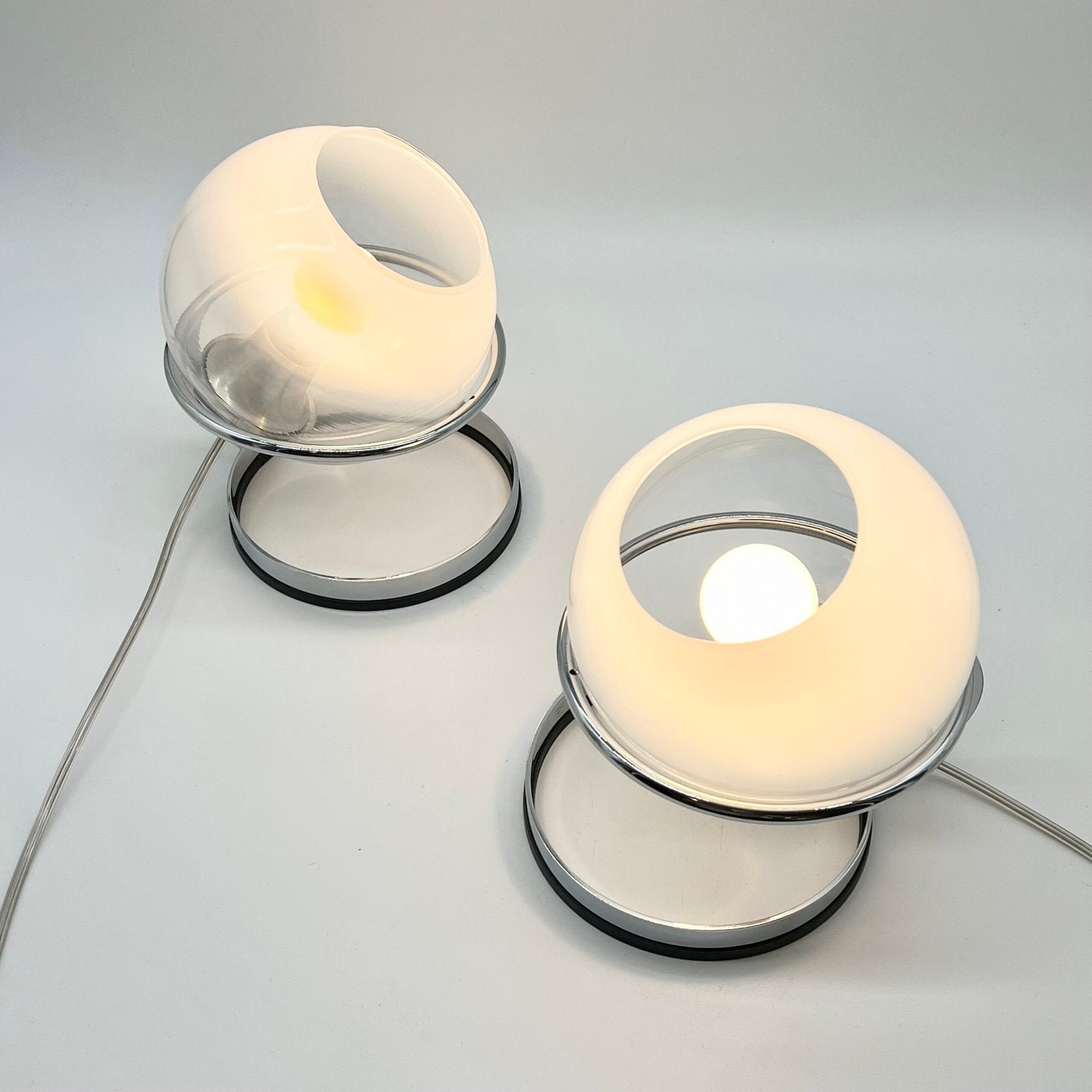 PAIR DE TWIN LIGHTS , "FABIO LENCI" POUR GUZZINI, 1960