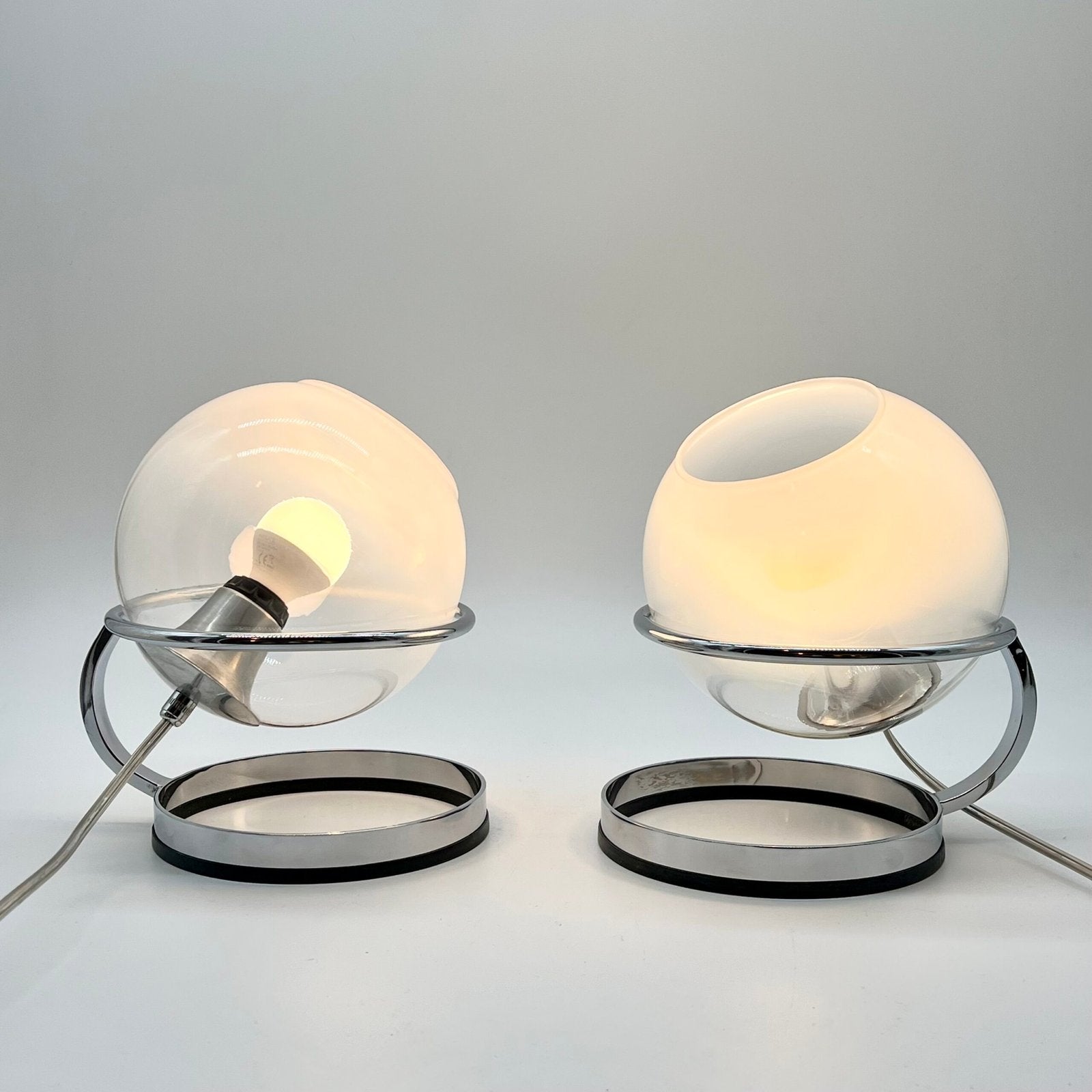 PAIR DE TWIN LIGHTS , "FABIO LENCI" POUR GUZZINI, 1960