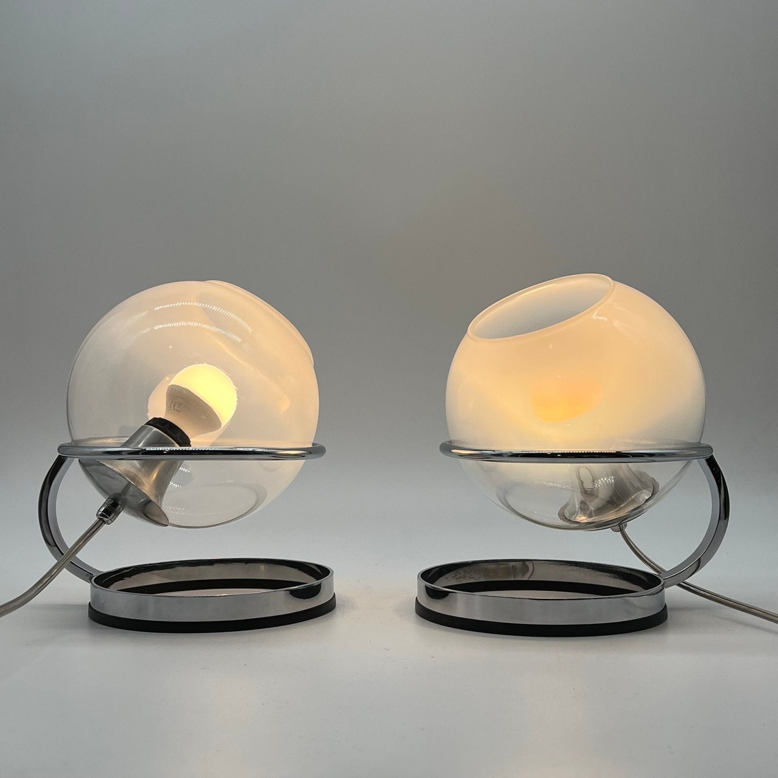PAIR DE TWIN LIGHTS , "FABIO LENCI" POUR GUZZINI, 1960