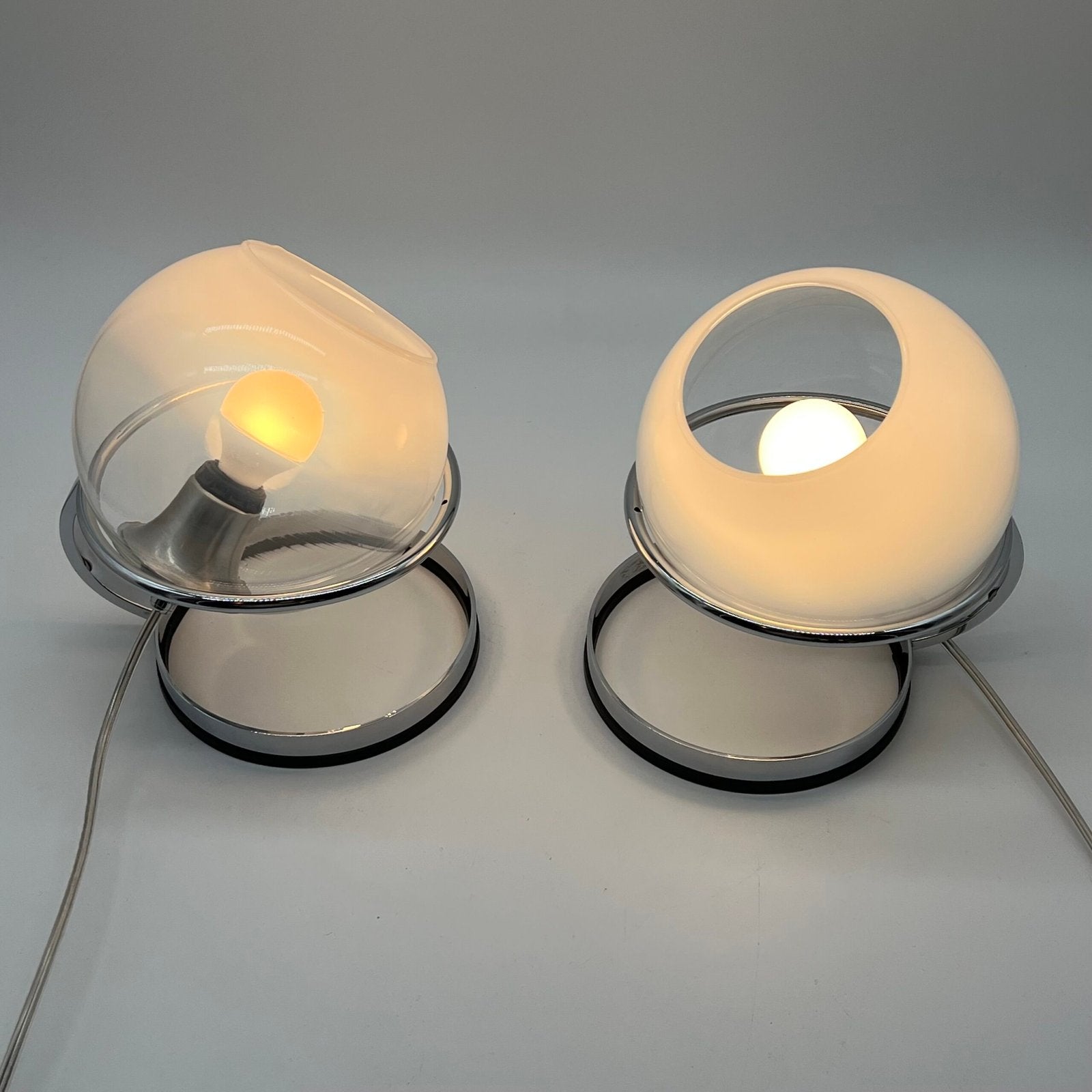 PAIR DE TWIN LIGHTS , "FABIO LENCI" POUR GUZZINI, 1960