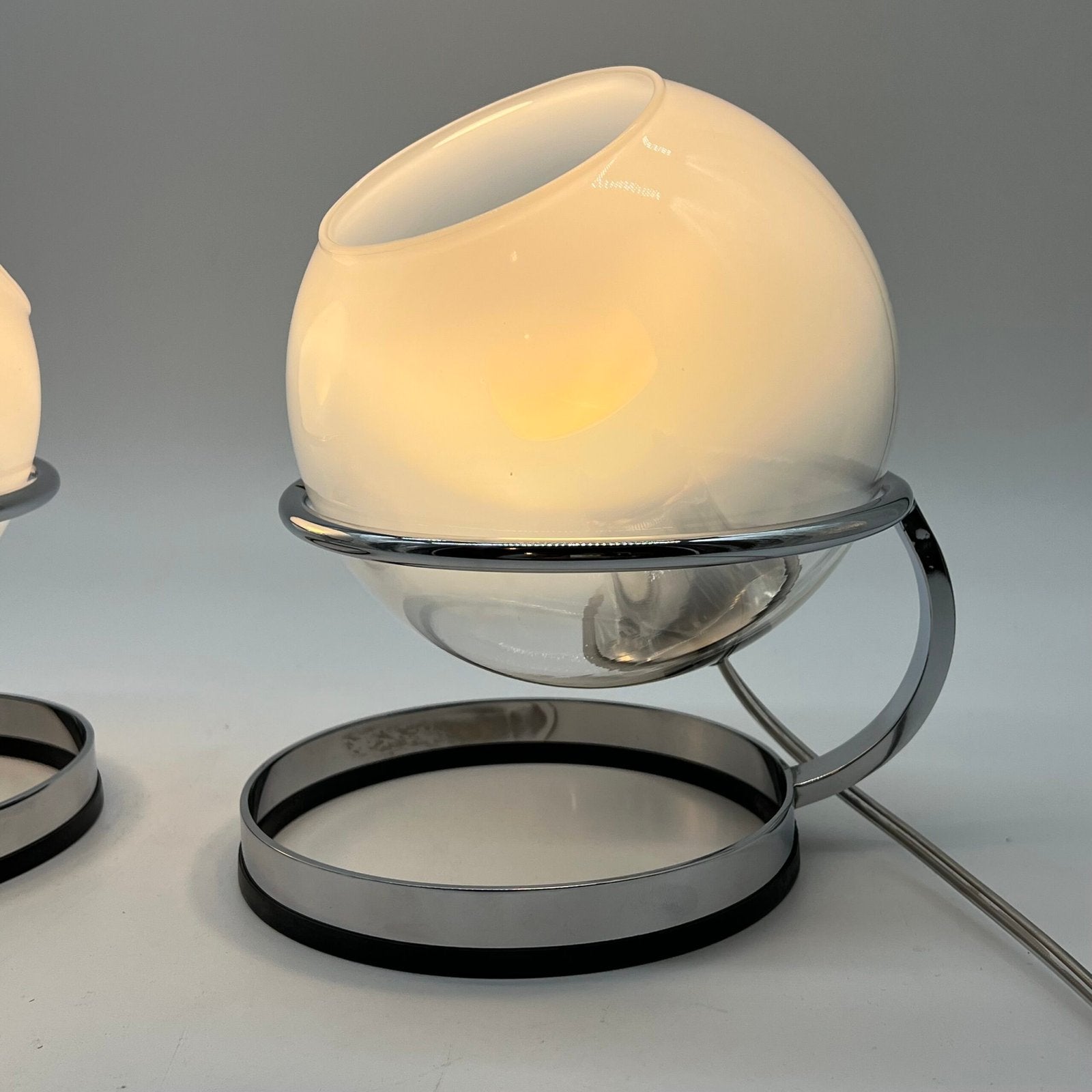 PAIR DE TWIN LIGHTS , "FABIO LENCI" POUR GUZZINI, 1960