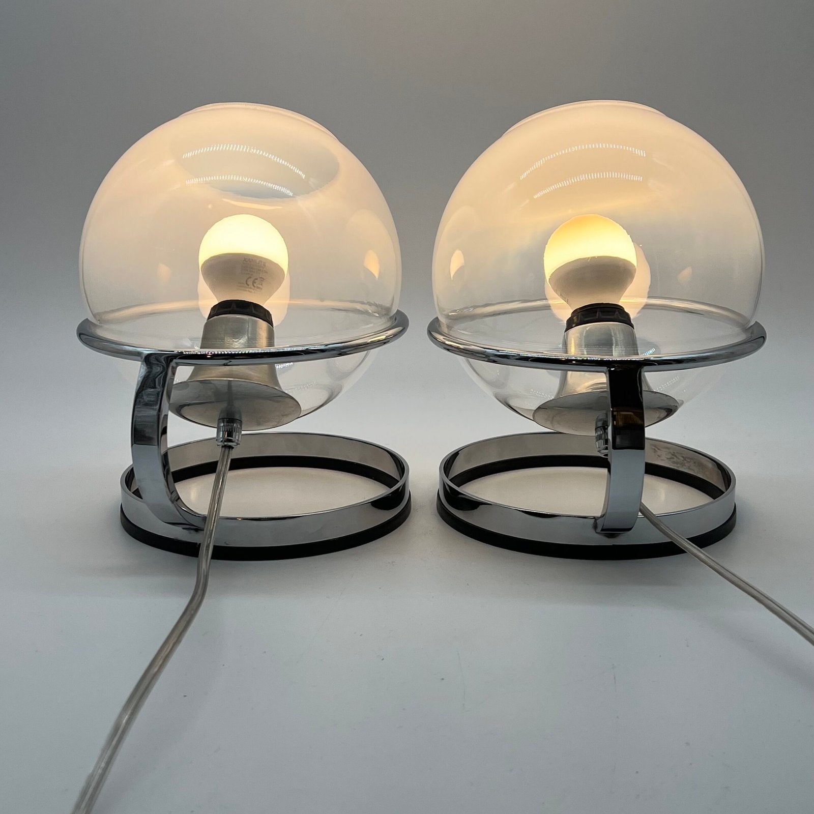 PAIR DE TWIN LIGHTS , "FABIO LENCI" POUR GUZZINI, 1960
