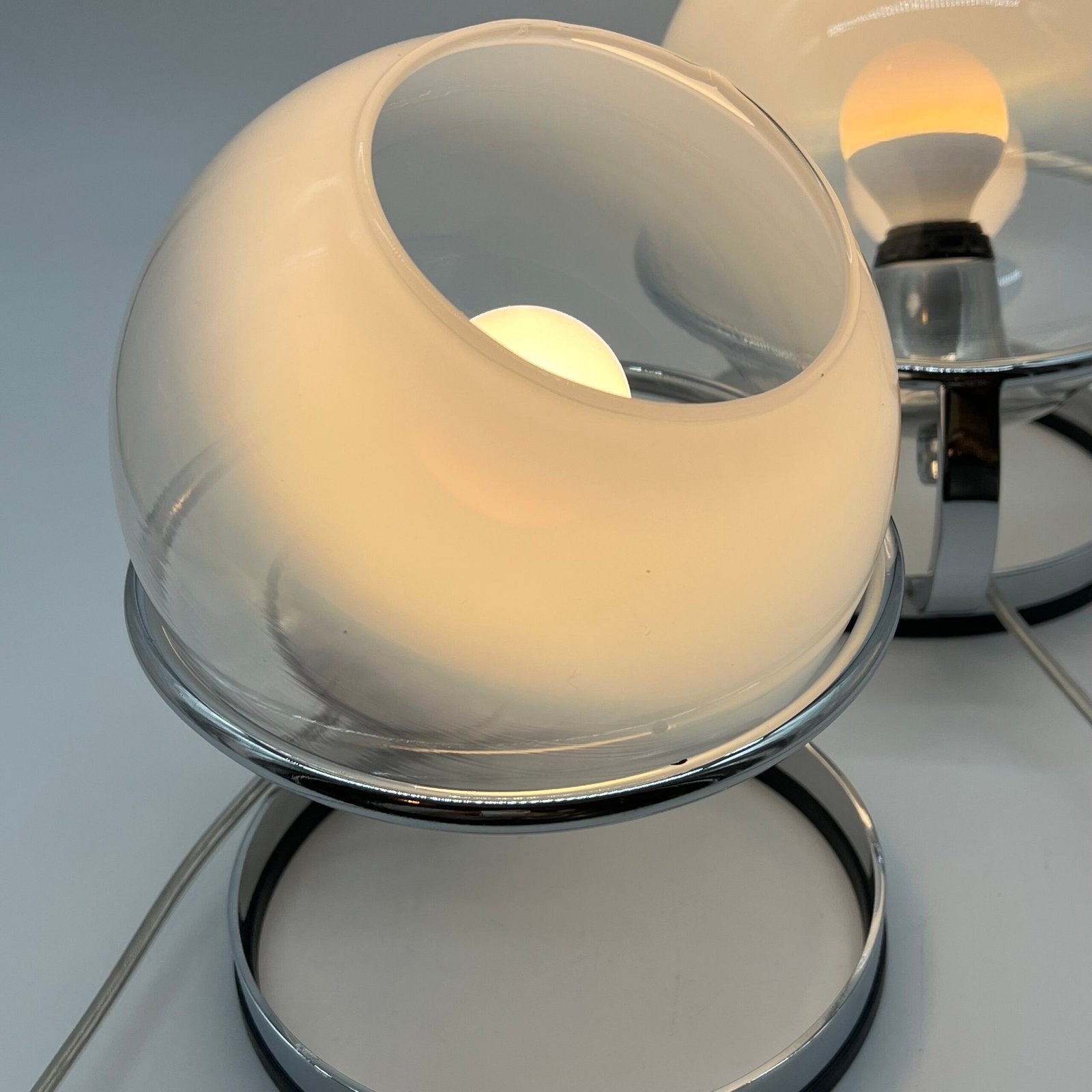 PAIR DE TWIN LIGHTS , "FABIO LENCI" POUR GUZZINI, 1960