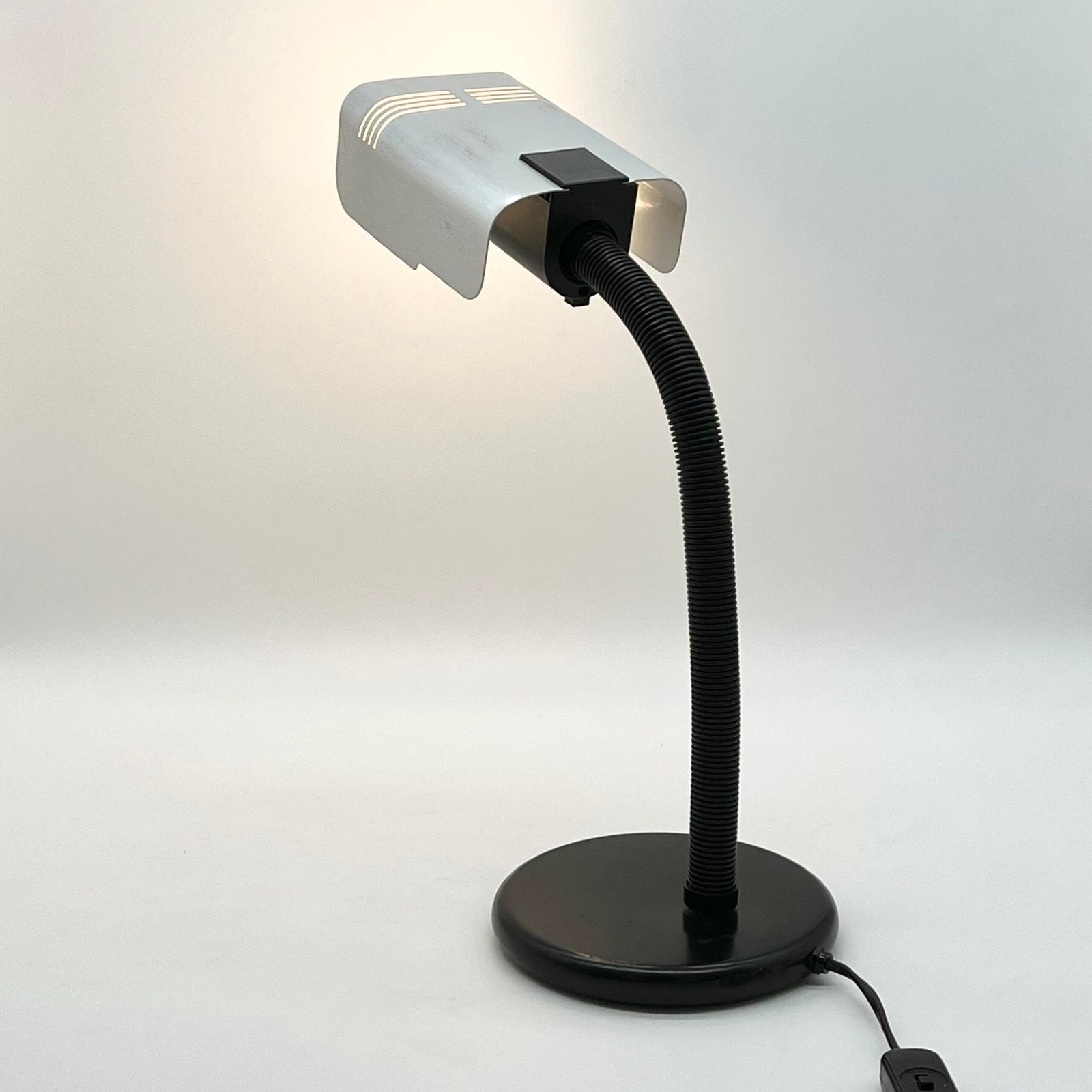 LAMPE TARGETTI SANKEY "ALU BROSSE", 1960/70s, ITALY