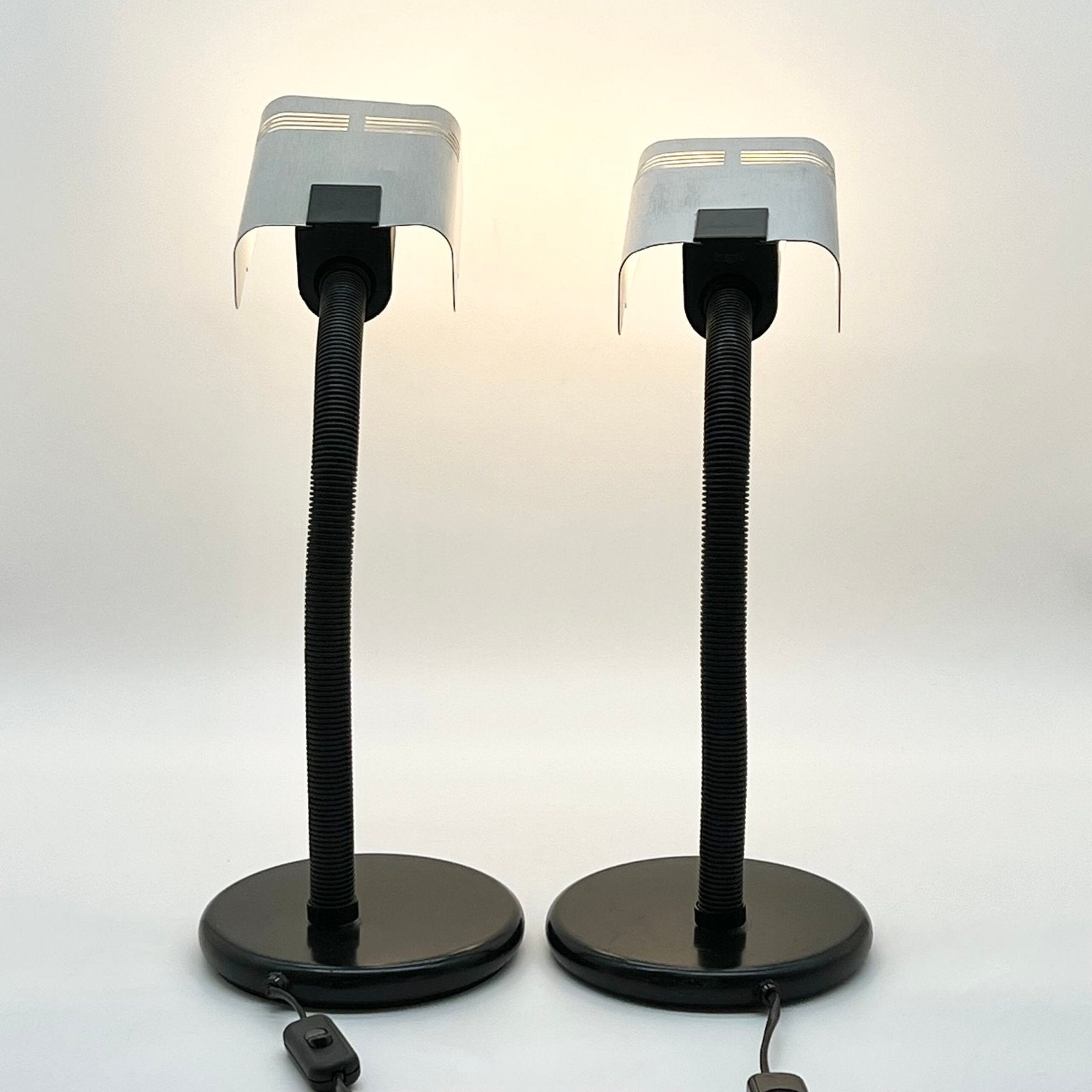 LAMPE TARGETTI SANKEY "ALU BROSSE", 1960/70s, ITALY