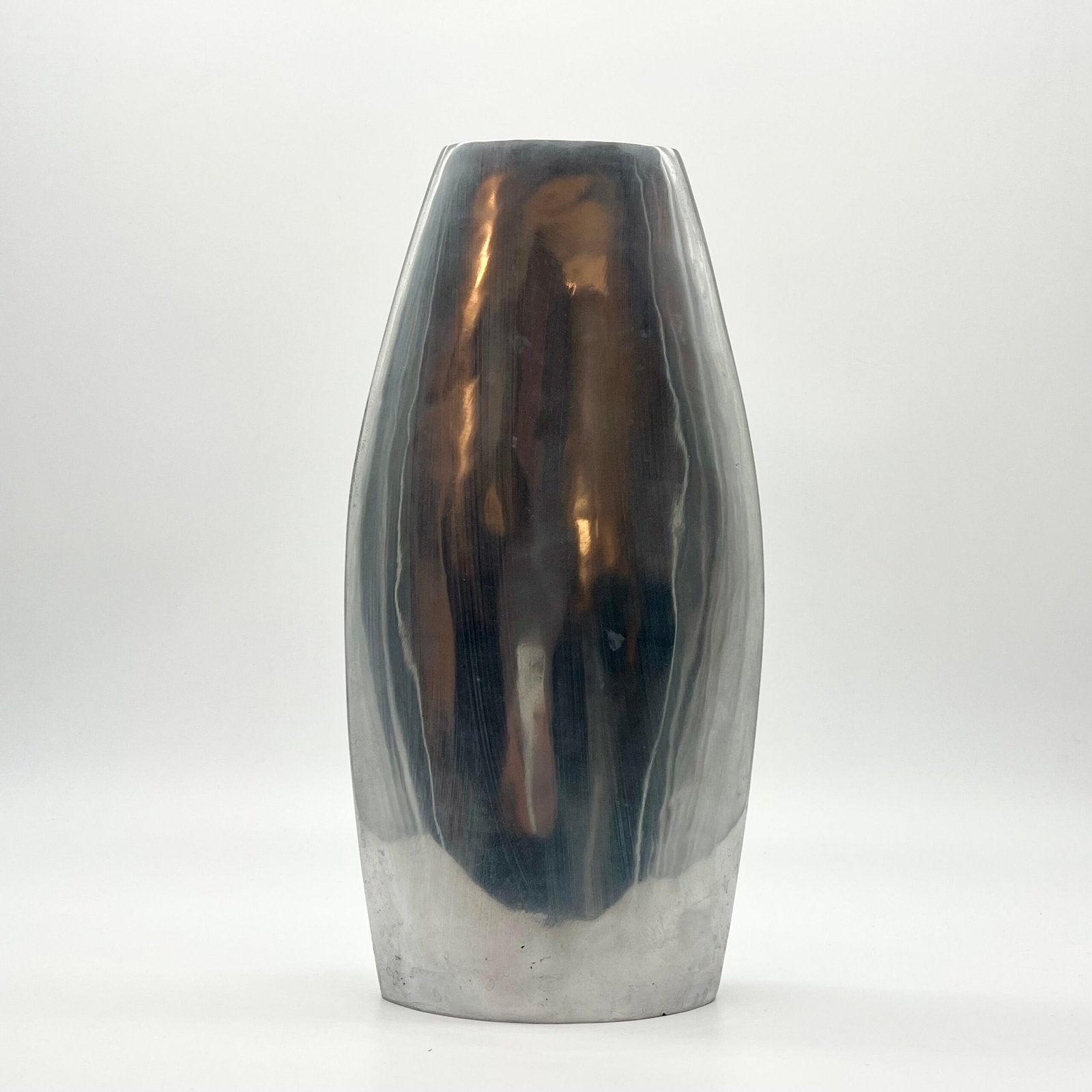 VASE SCULPTURAL "FONTE D’ALUMINIUM", ITALY, 1970s