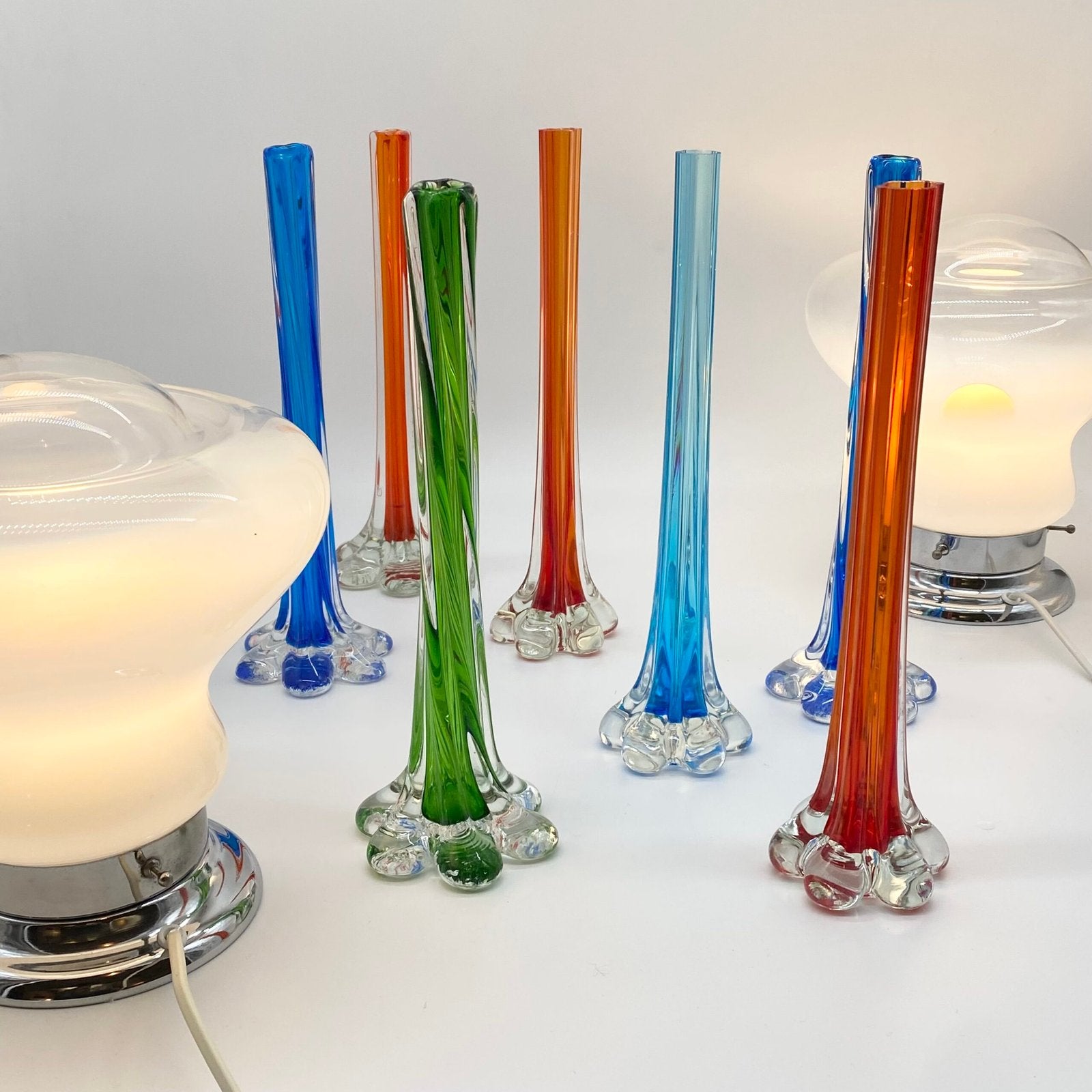 SOLIFLORE "CIELO BLU" VERRE DE MURANO – 1960s