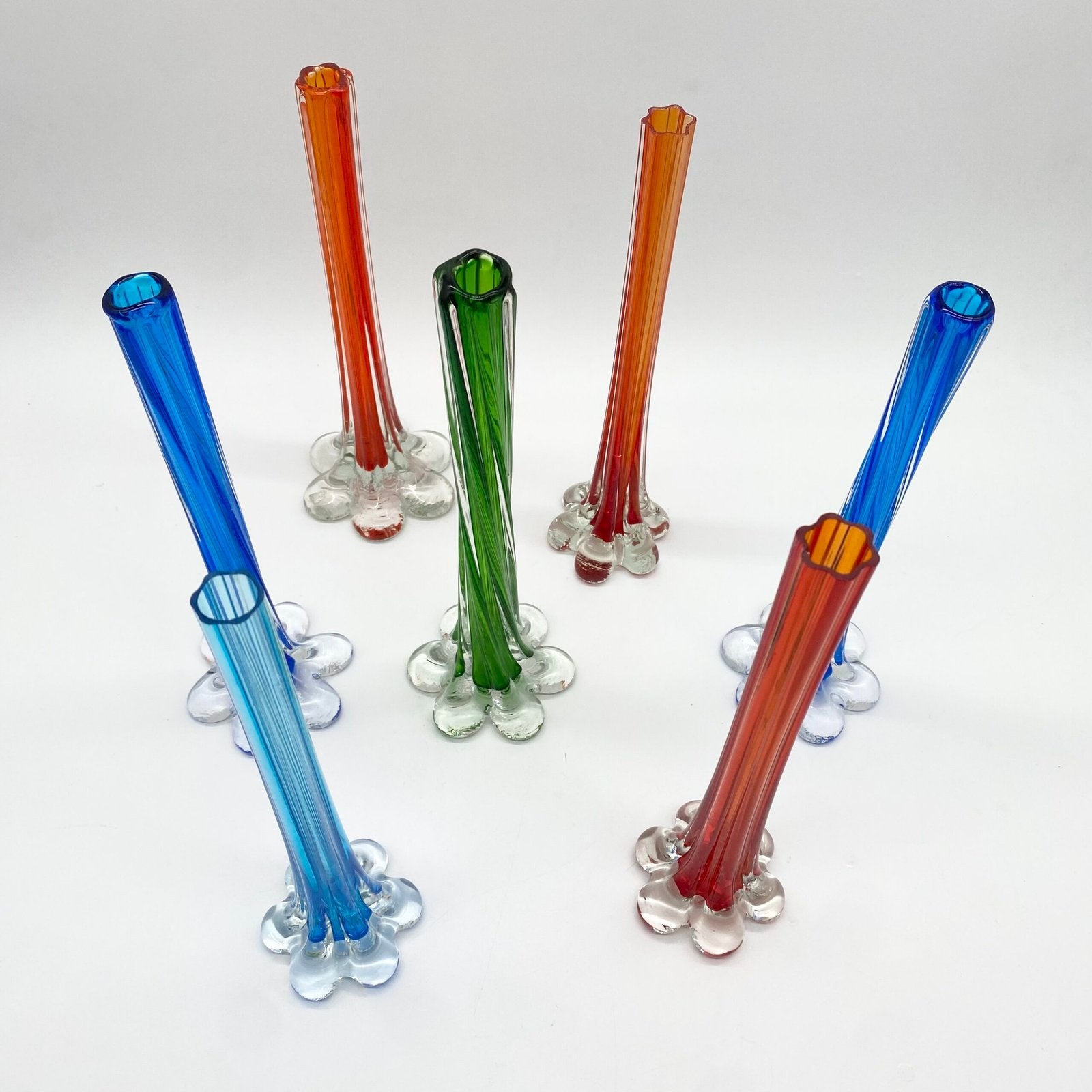 SOLIFLORE « ROSSO FUECO » VERRE DE MURANO – 1960s