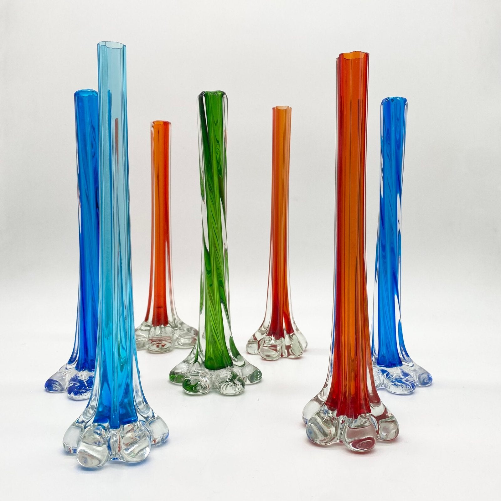 SOLIFLORE « ROSSO FUECO » VERRE DE MURANO – 1960s