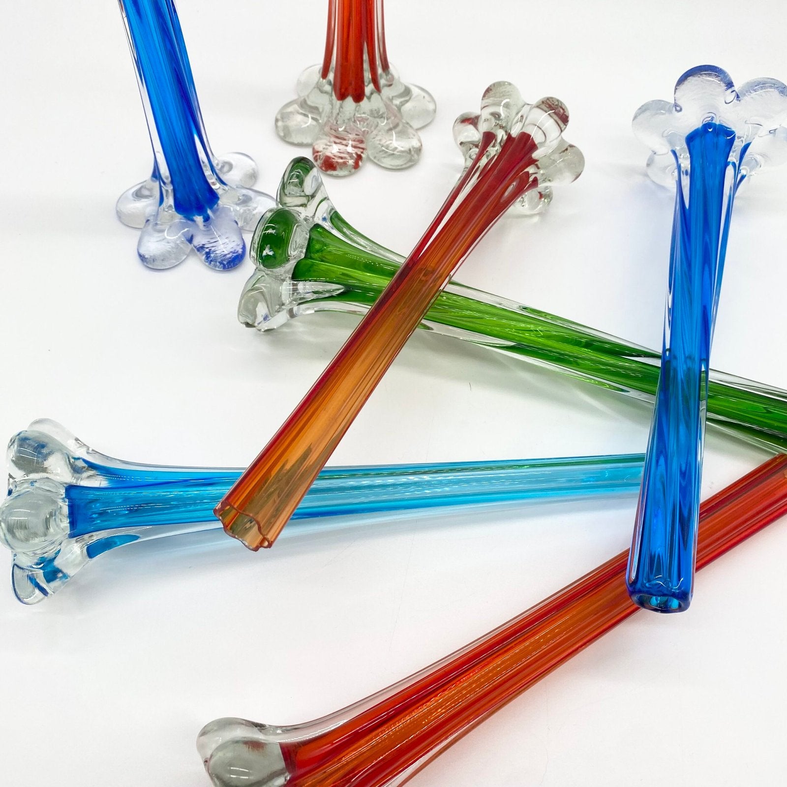 SOLIFLORE "ROSSO ARANCIONE" VERRE DE MURANO – 1960s