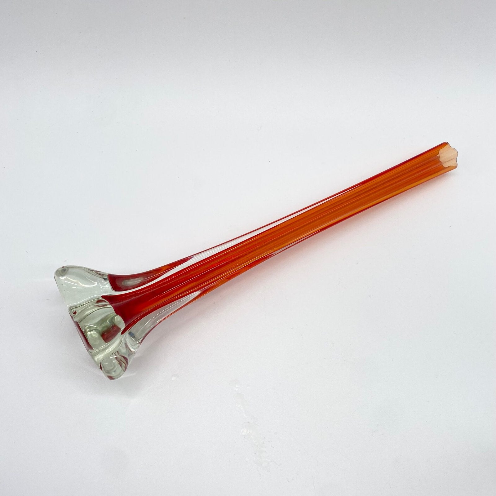 SOLIFLORE "ROSSO ARANCIONE" VERRE DE MURANO – 1960s