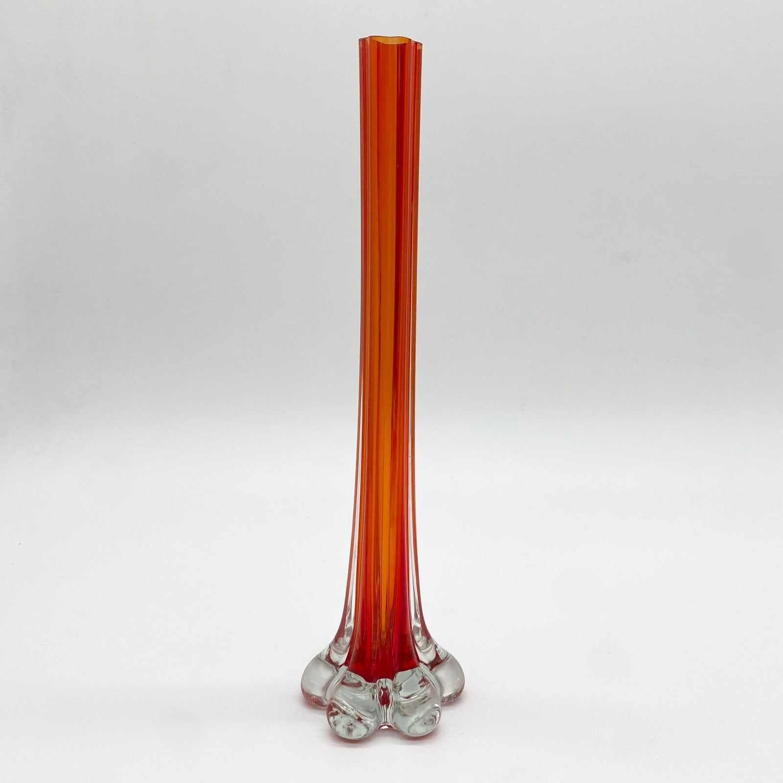 SOLIFLORE "ROSSO ARANCIONE" VERRE DE MURANO – 1960s