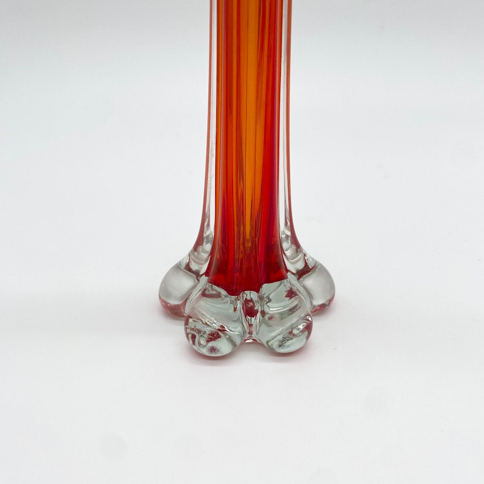SOLIFLORE "ROSSO ARANCIONE" VERRE DE MURANO – 1960s