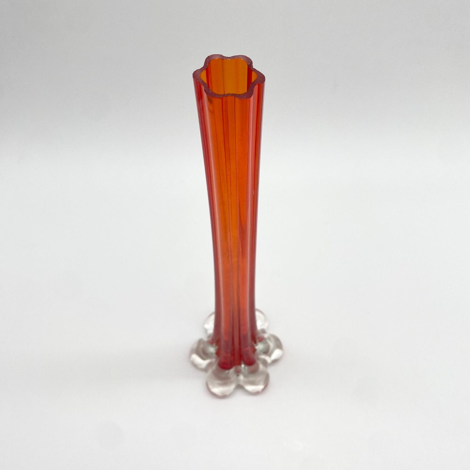 SOLIFLORE "ROSSO ARANCIONE" VERRE DE MURANO – 1960s