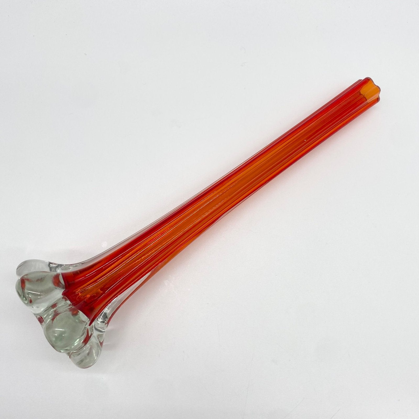 SOLIFLORE "ROSSO ARANCIONE" VERRE DE MURANO – 1960s