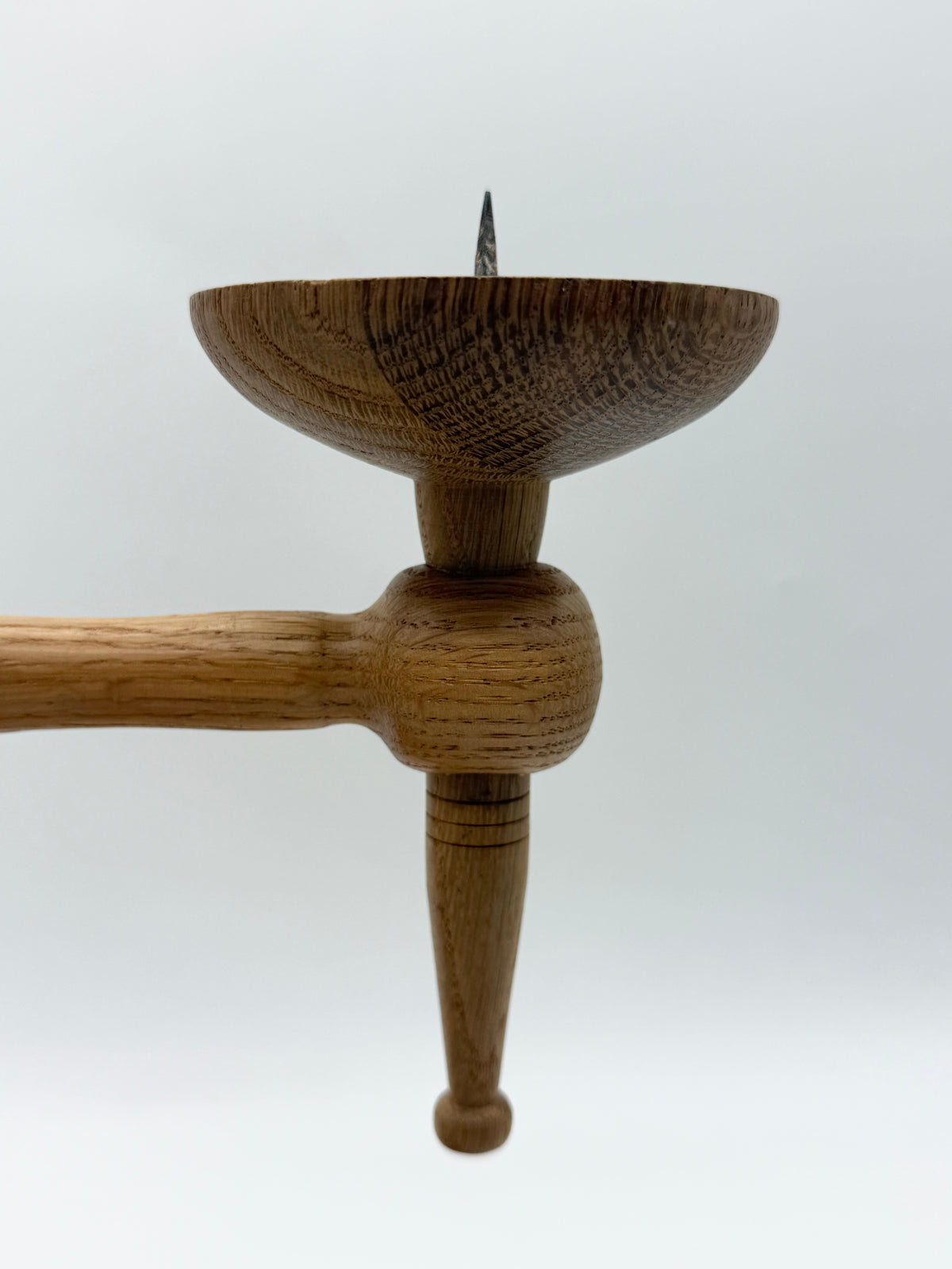 Grand bougeoir scandinave "Chêne massif",  1970s