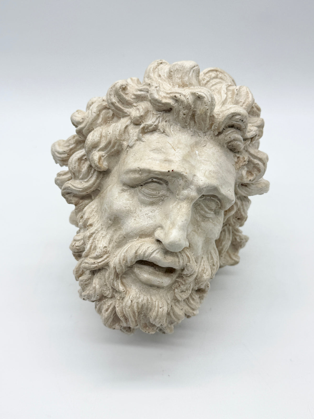 "Tête de Laocoon" en plâtre, reproduction contemporaine, XXe