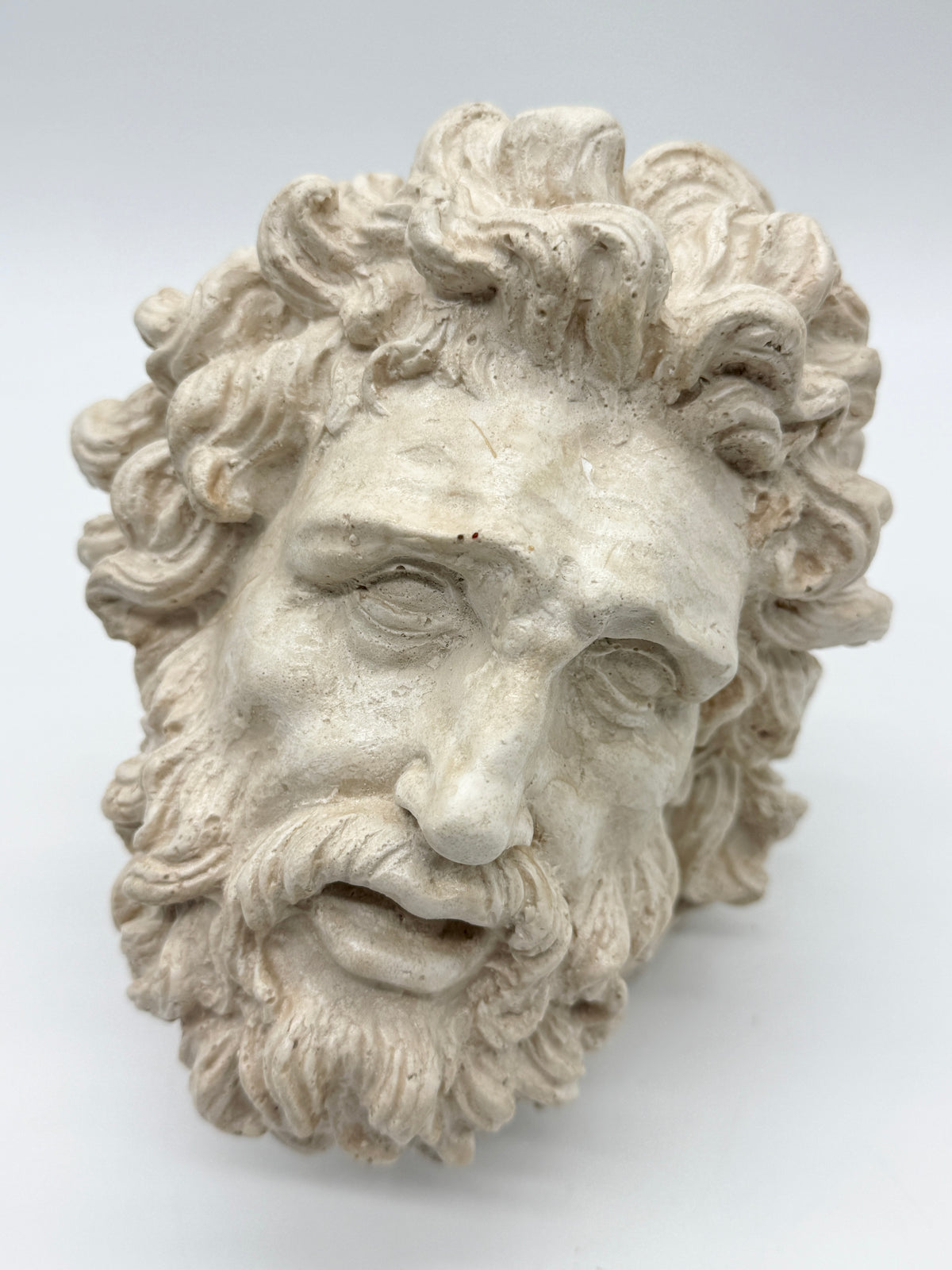"Tête de Laocoon" en plâtre, reproduction contemporaine, XXe
