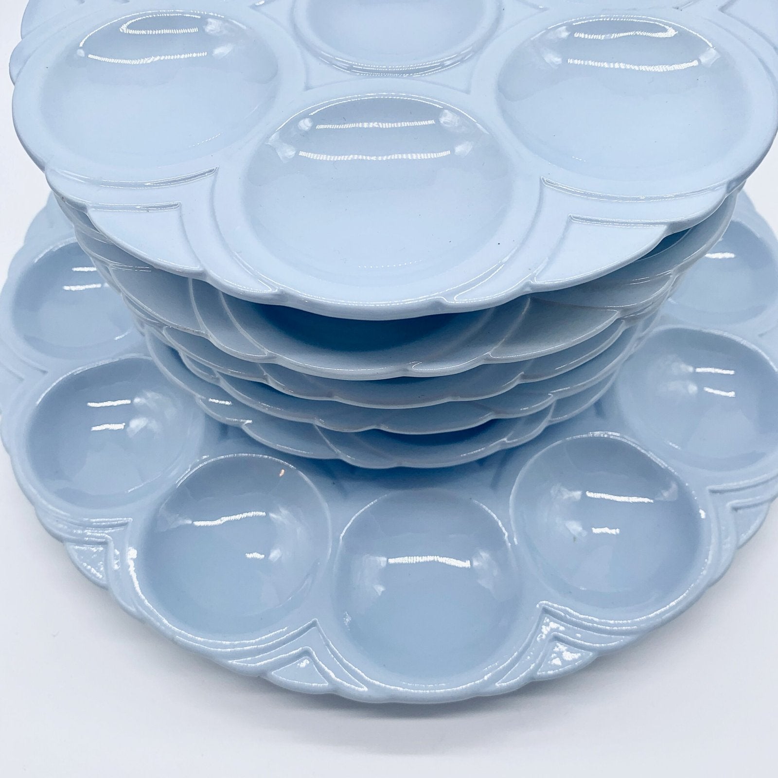 SET ASSIETTES ET PLAT EN CÉRAMIQUE "SARREGUEMINES" 1930s