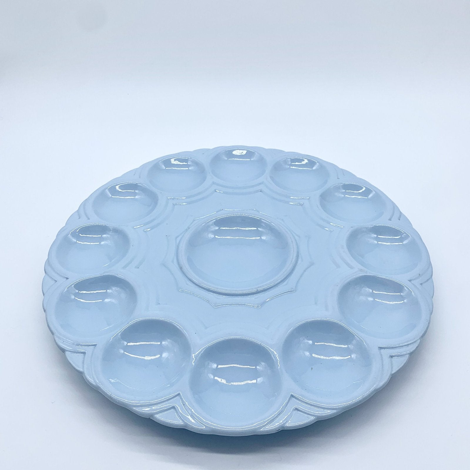 SET ASSIETTES ET PLAT EN CÉRAMIQUE "SARREGUEMINES" 1930s