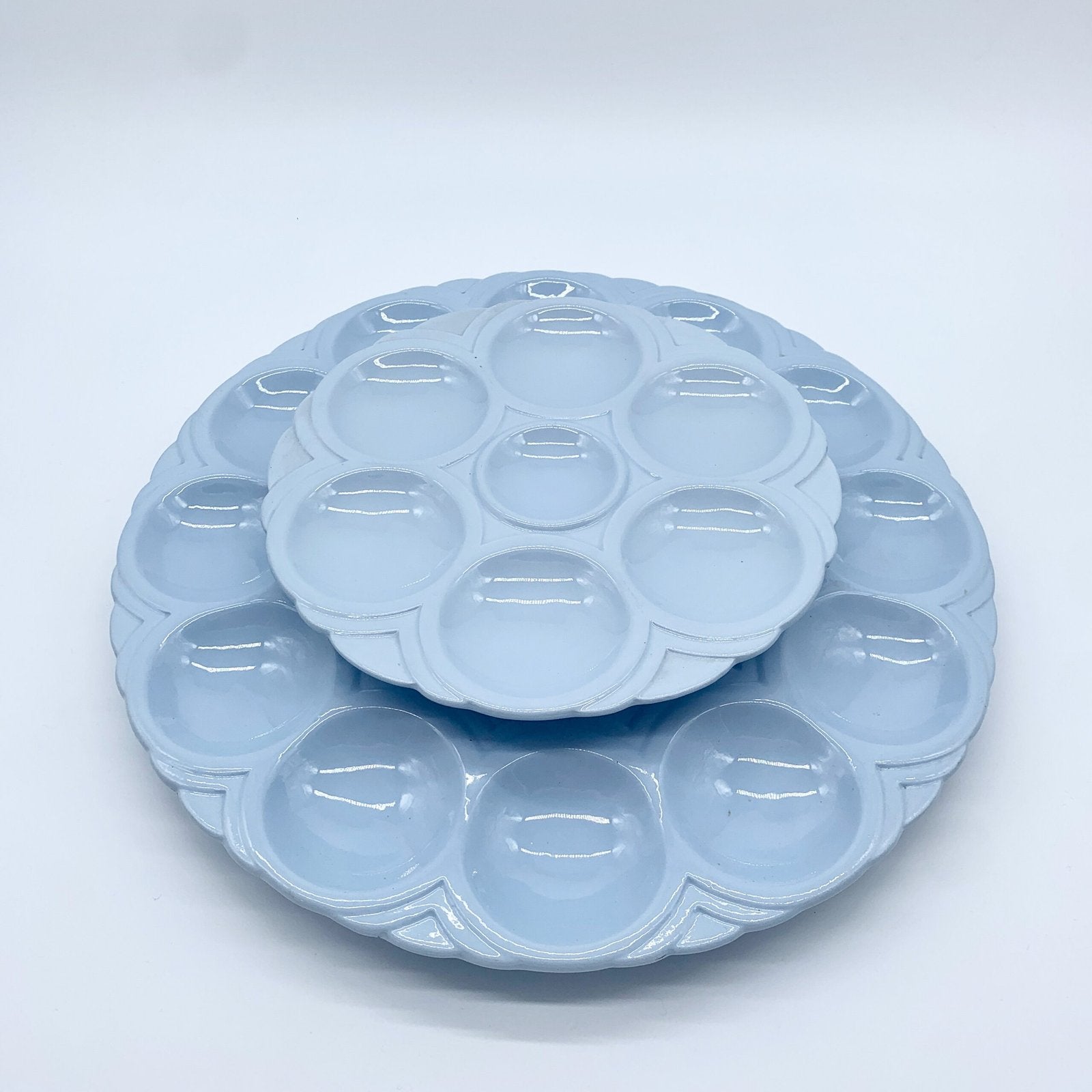 SET ASSIETTES ET PLAT EN CÉRAMIQUE "SARREGUEMINES" 1930s