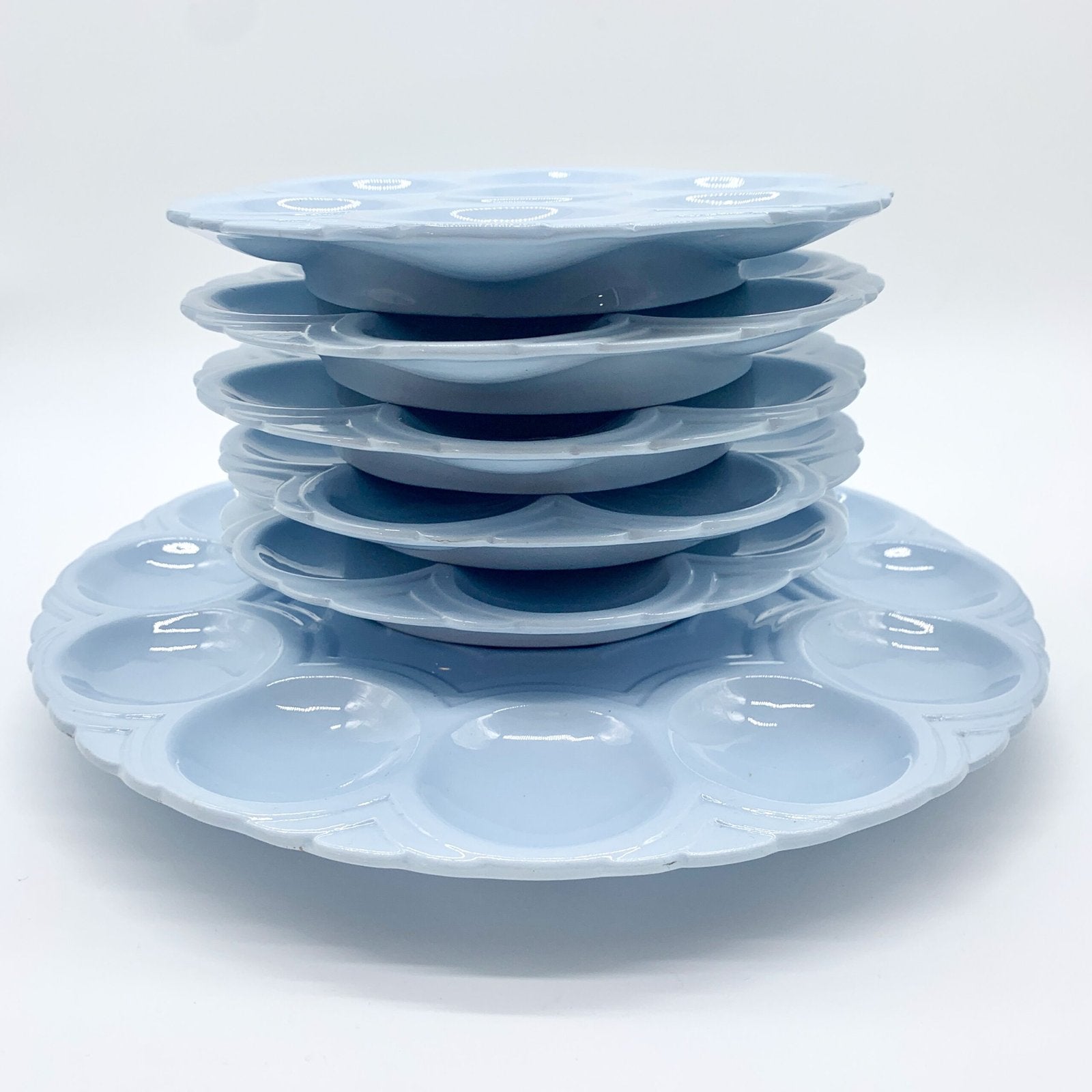 SET ASSIETTES ET PLAT EN CÉRAMIQUE "SARREGUEMINES" 1930s