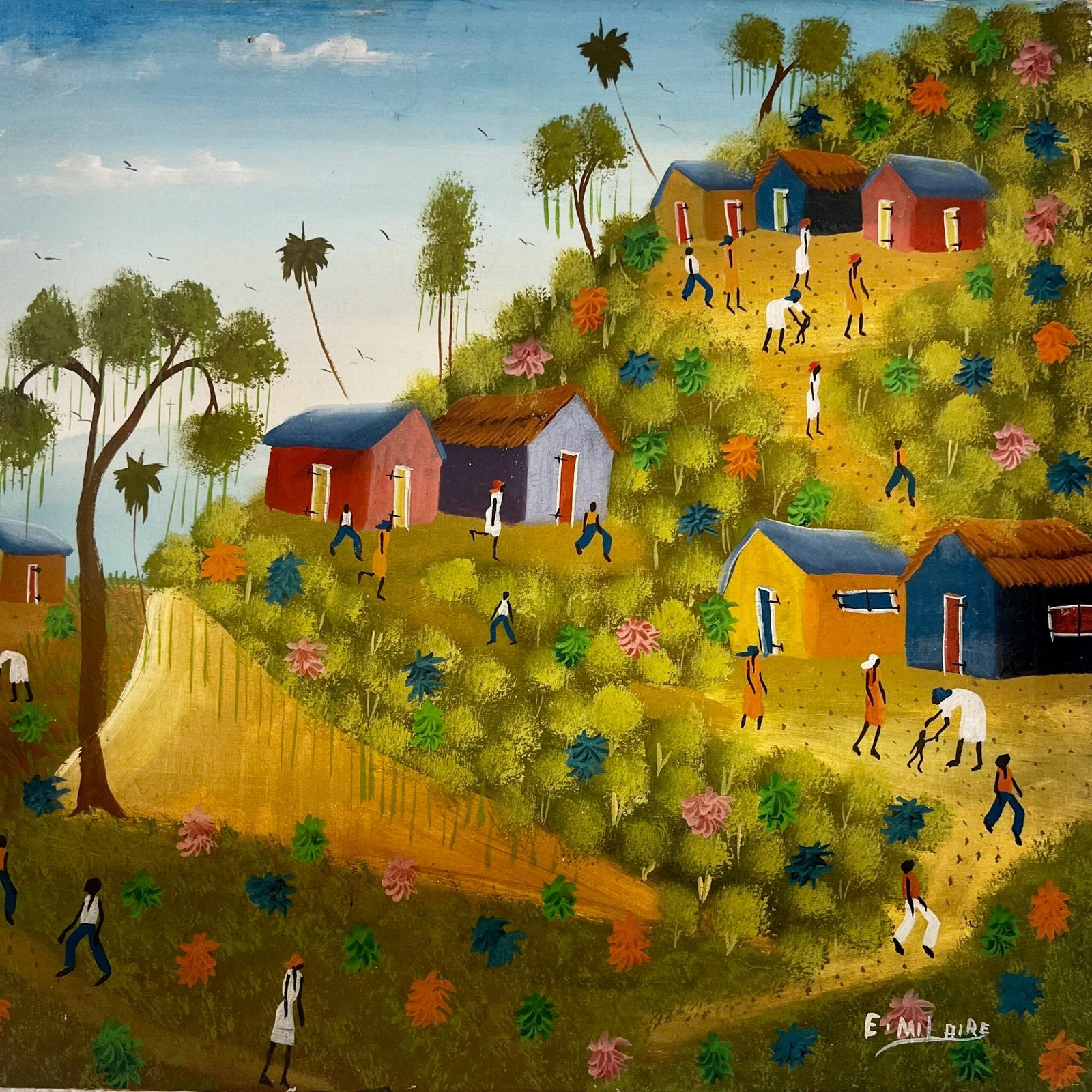 PEINTURE D'ART HAITIEN, EUGENE MILAIRE, 1985