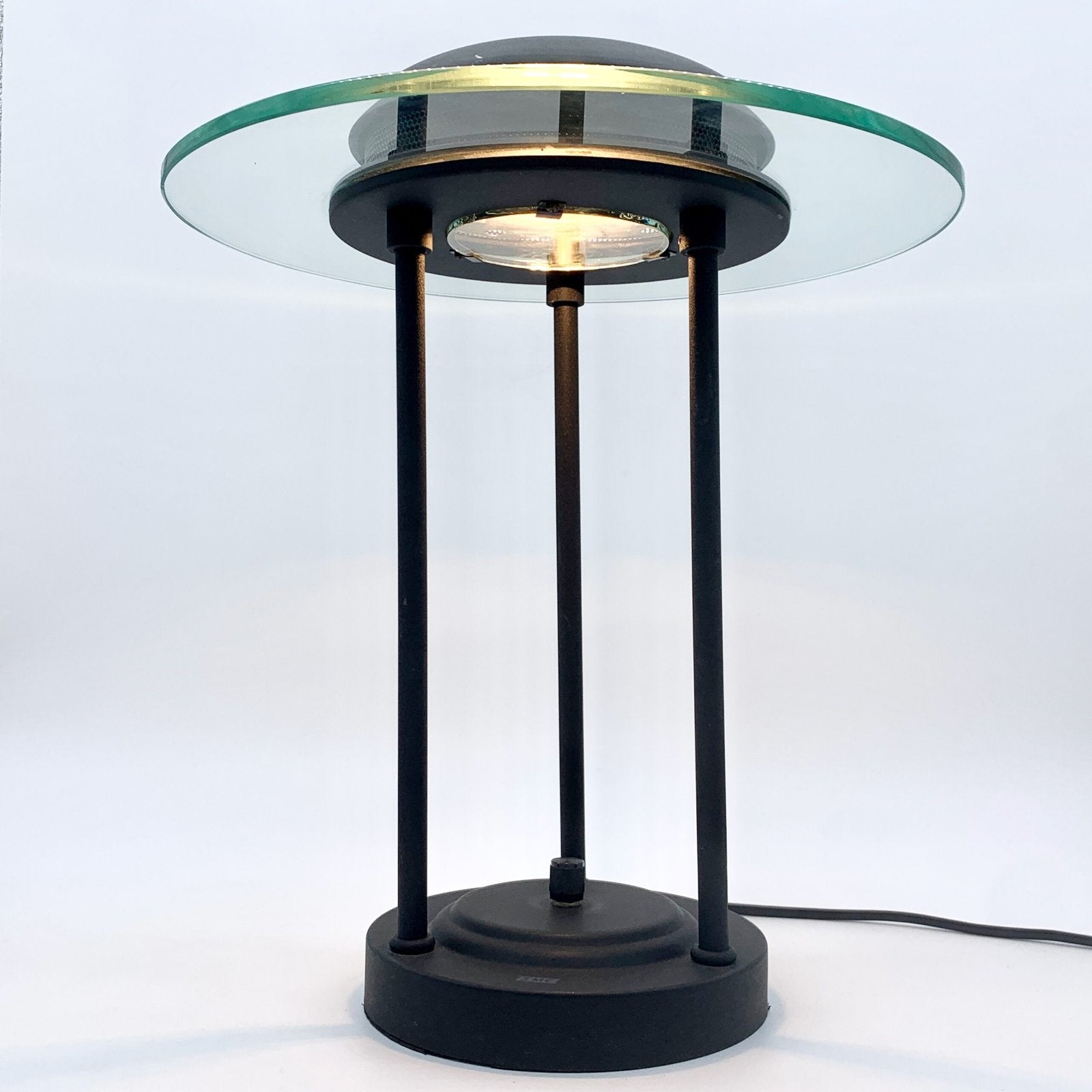 LAMPE "SATURNE" PAR ROBERT SONNEMAN, 1980s