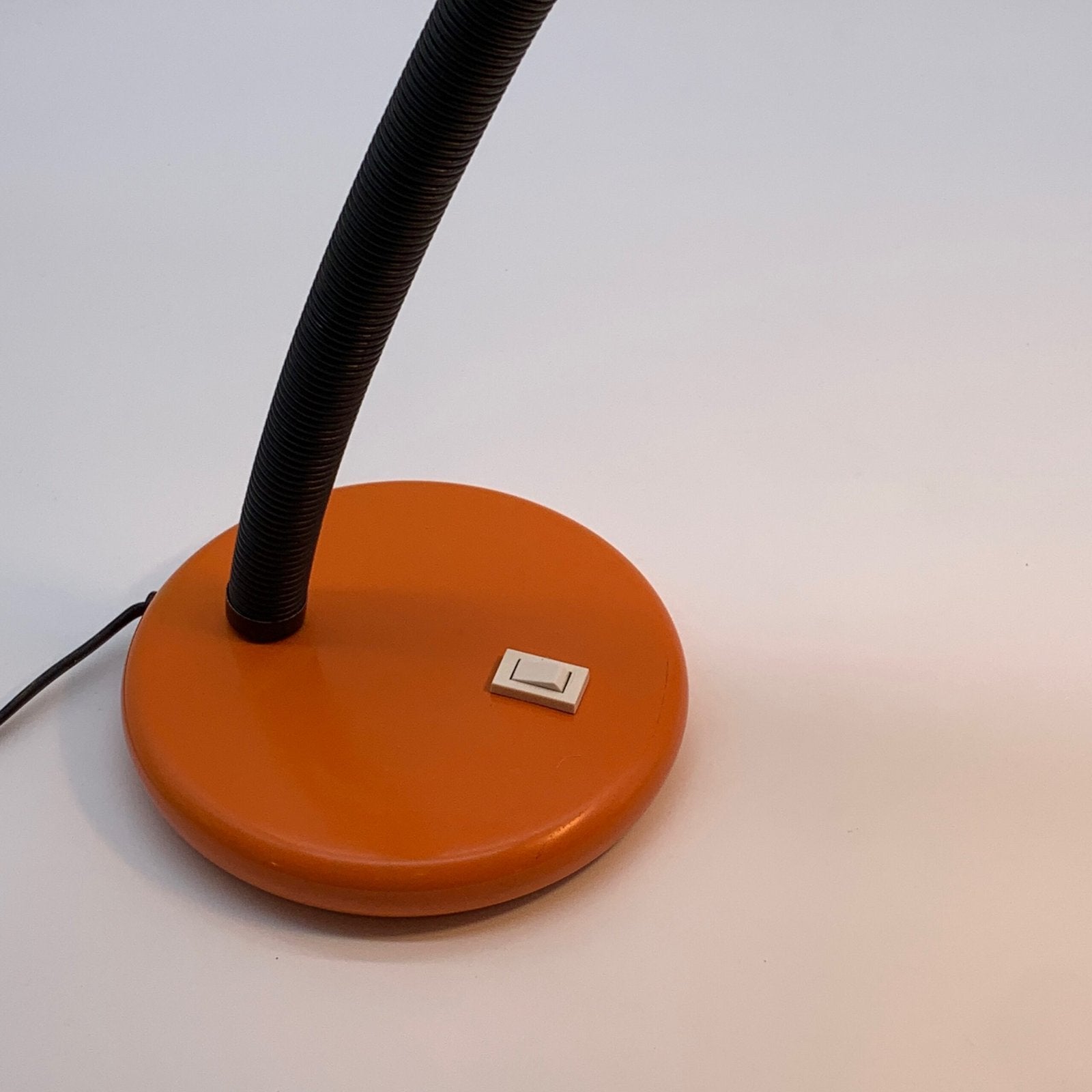 LAMPE DE BUREAU ORANGE TARGETTI, 1970