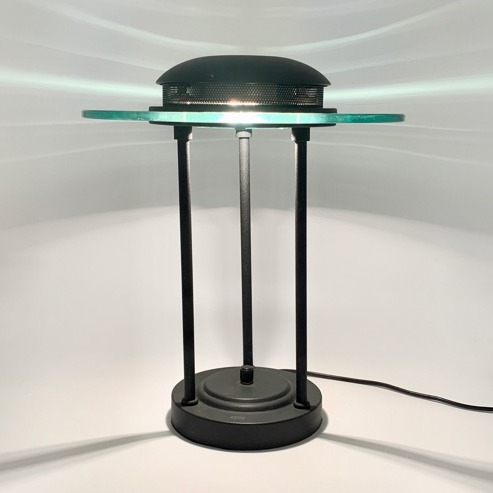 LAMPE "SATURNE" PAR ROBERT SONNEMAN, 1980s
