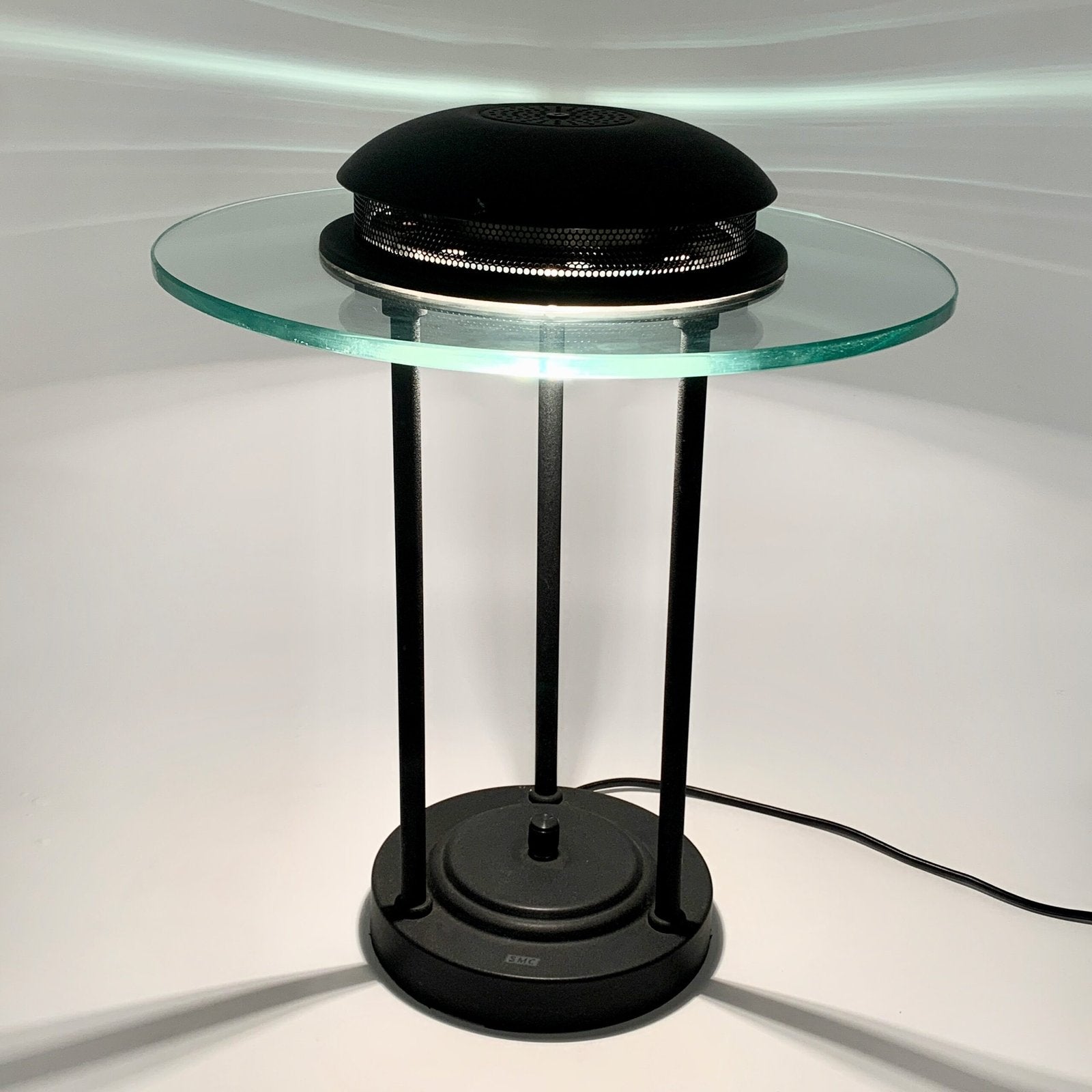 LAMPE "SATURNE" PAR ROBERT SONNEMAN, 1980s