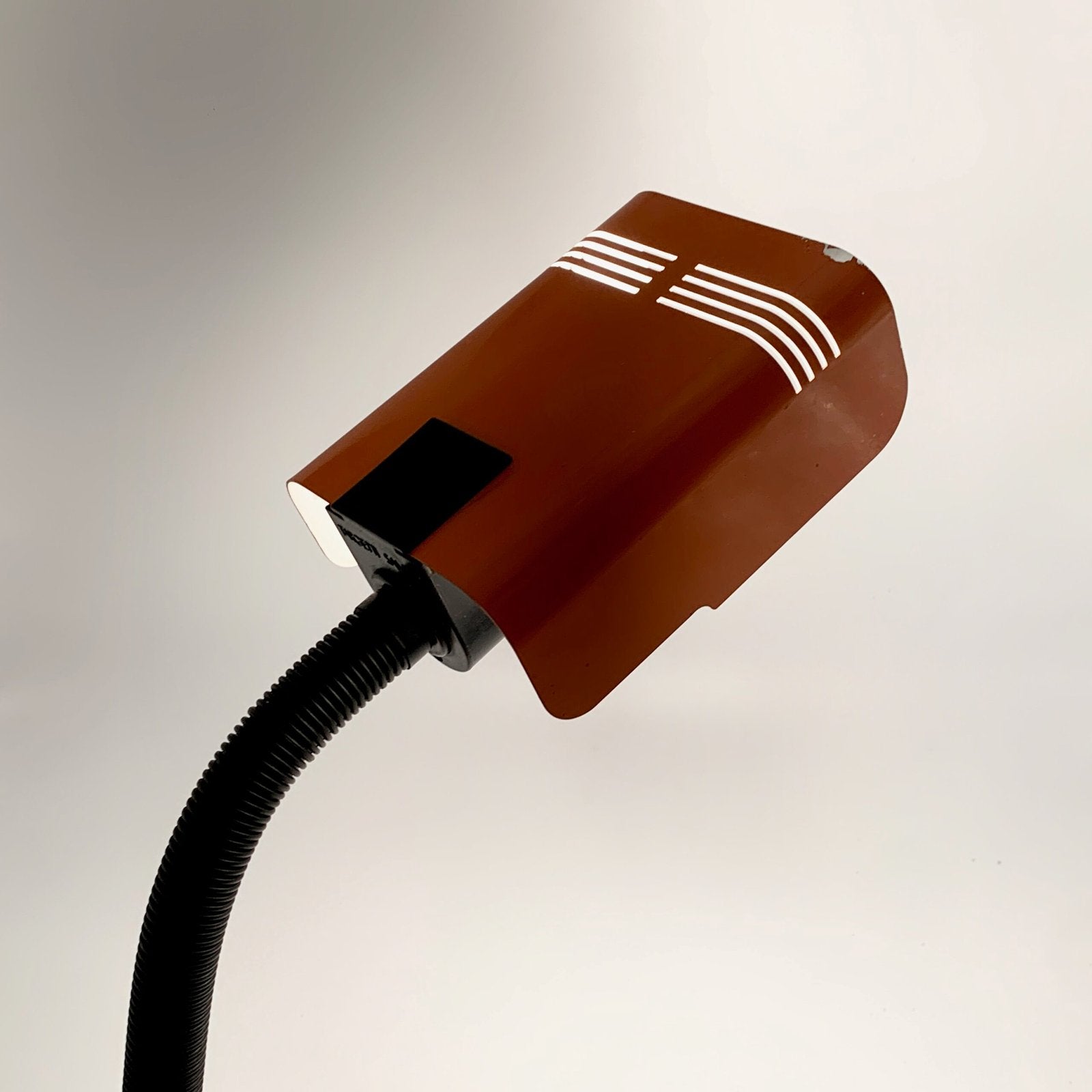 LAMPE DE BUREAU ORANGE TARGETTI, 1970